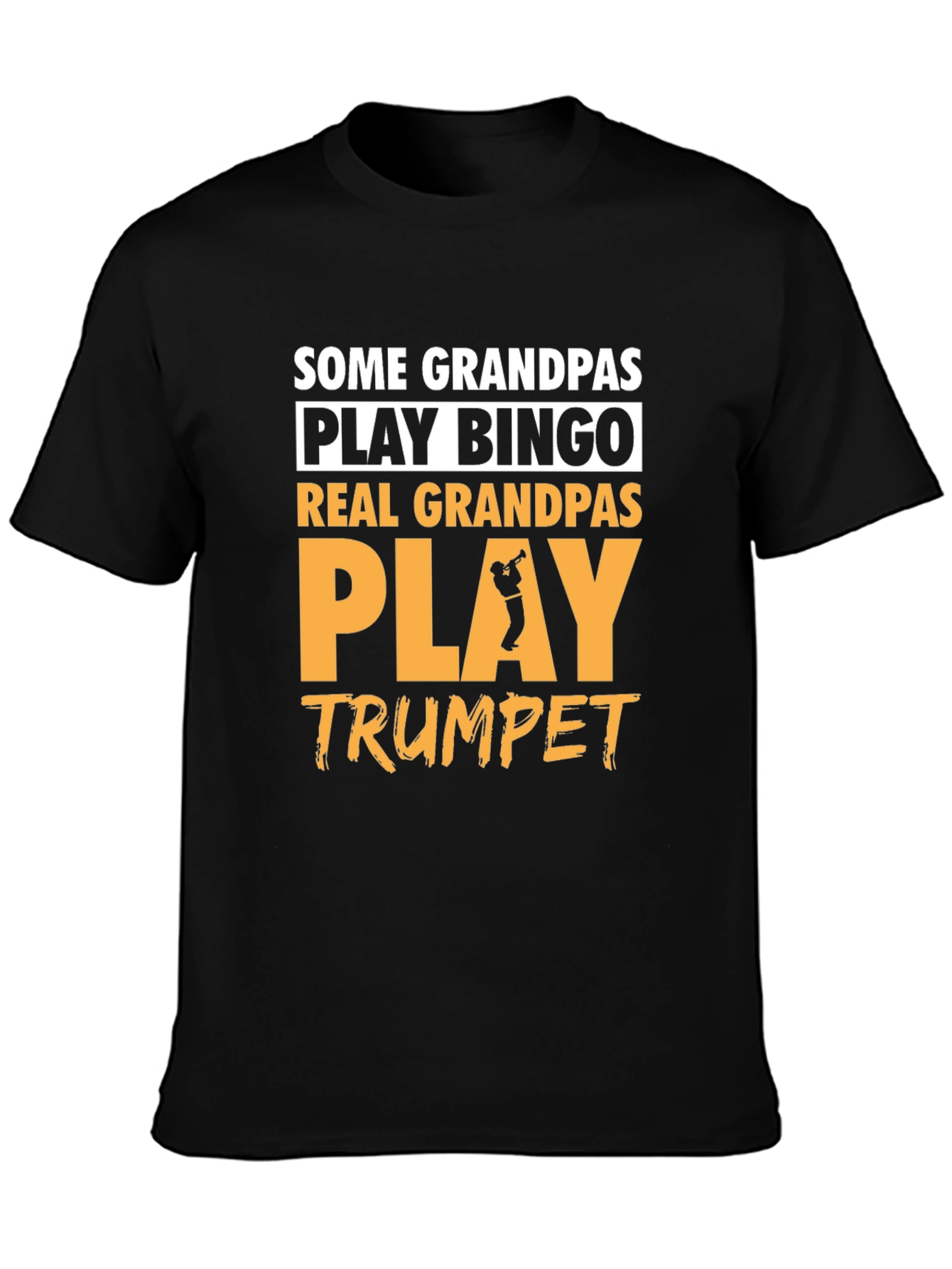 Real Grandpas Play Trumpet Graphic Tee