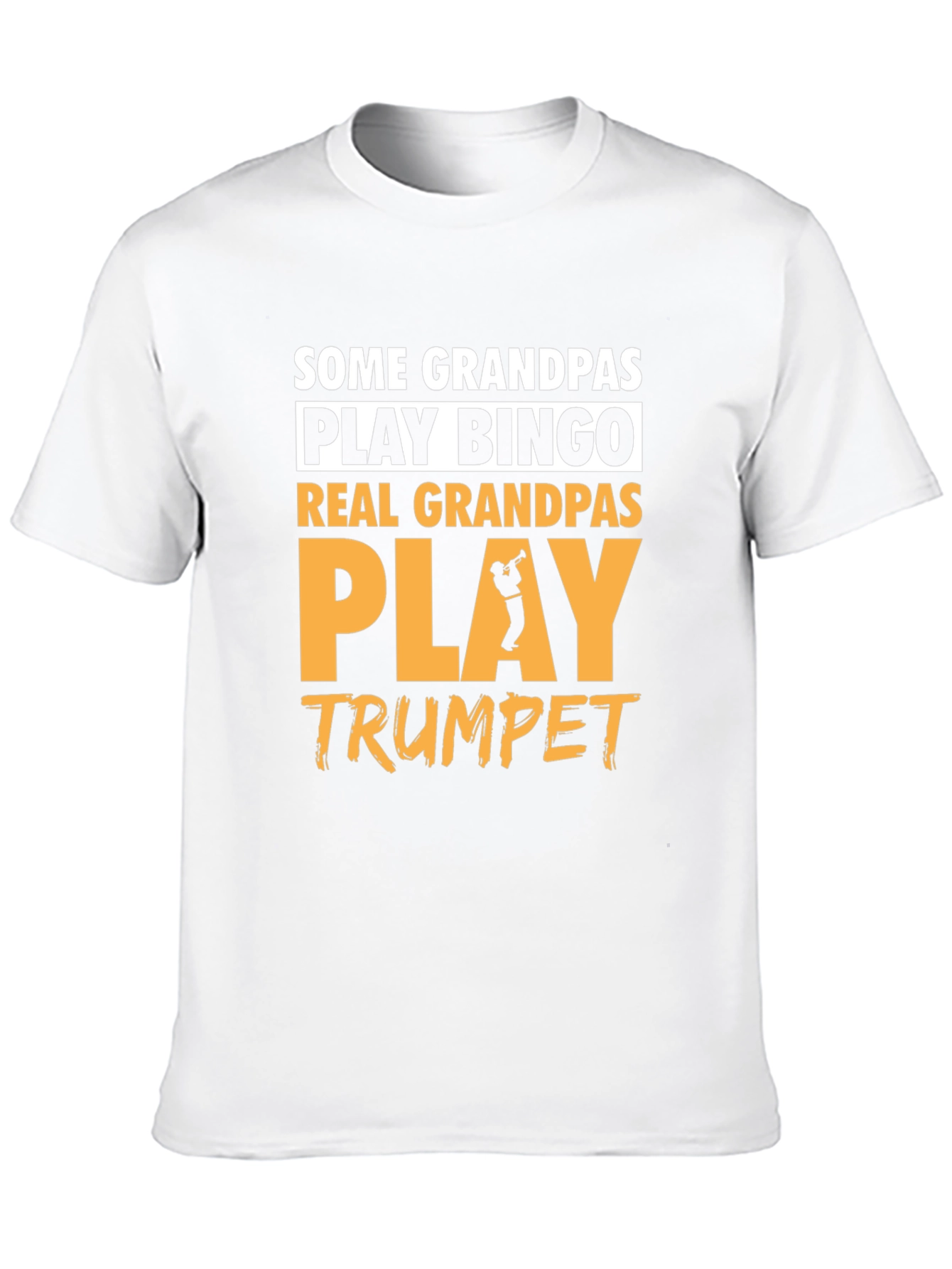 Real Grandpas Play Trumpet Graphic Tee