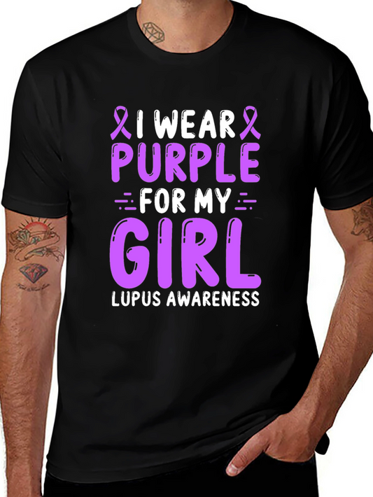 I Wear Purple for My Girl Lupus Awareness T-Shirt
