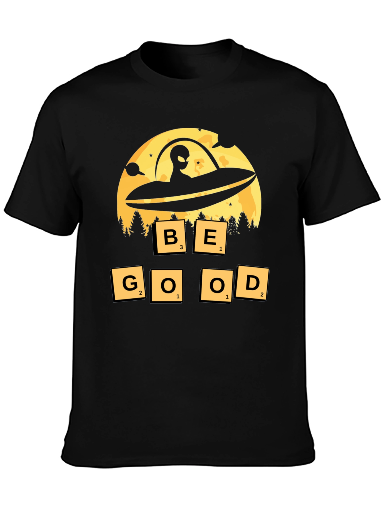 Be Good Alien UFO Graphic Tee