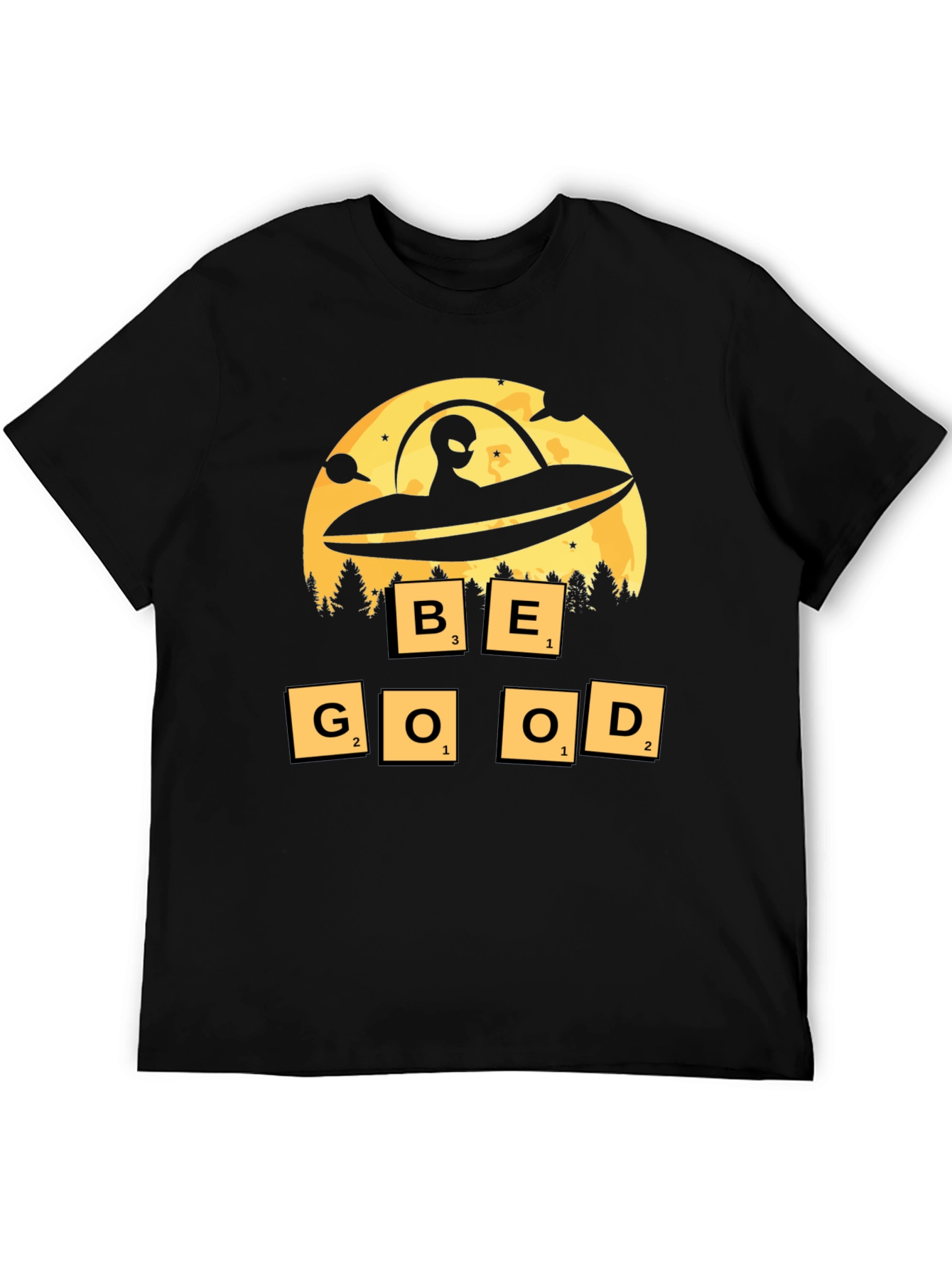 Be Good Alien UFO Graphic Tee