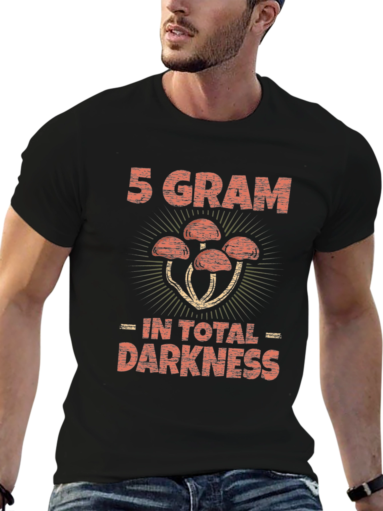 5 Gram Shrooms in Total Darkness Graphic Tee