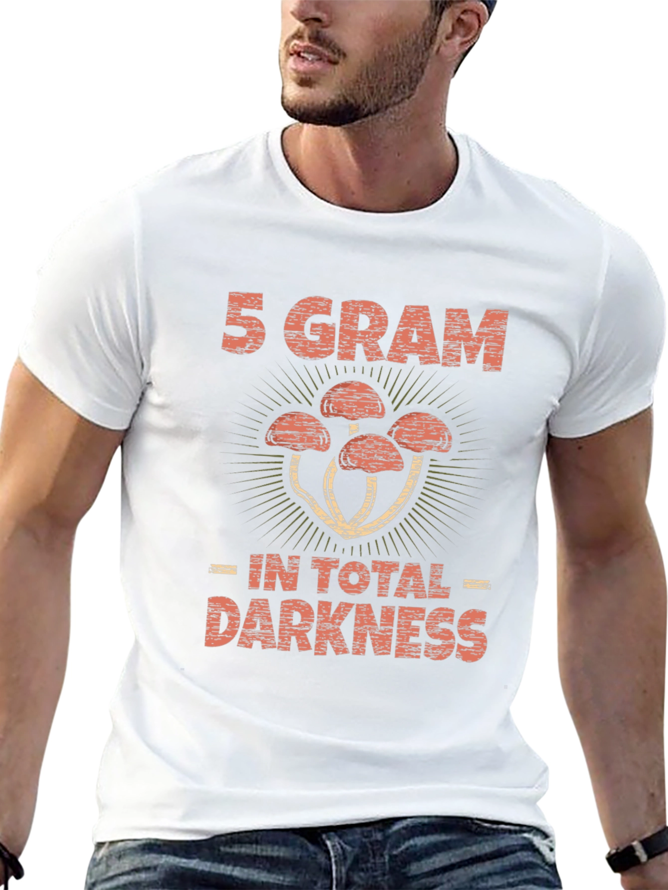 5 Gram Shrooms in Total Darkness Graphic Tee