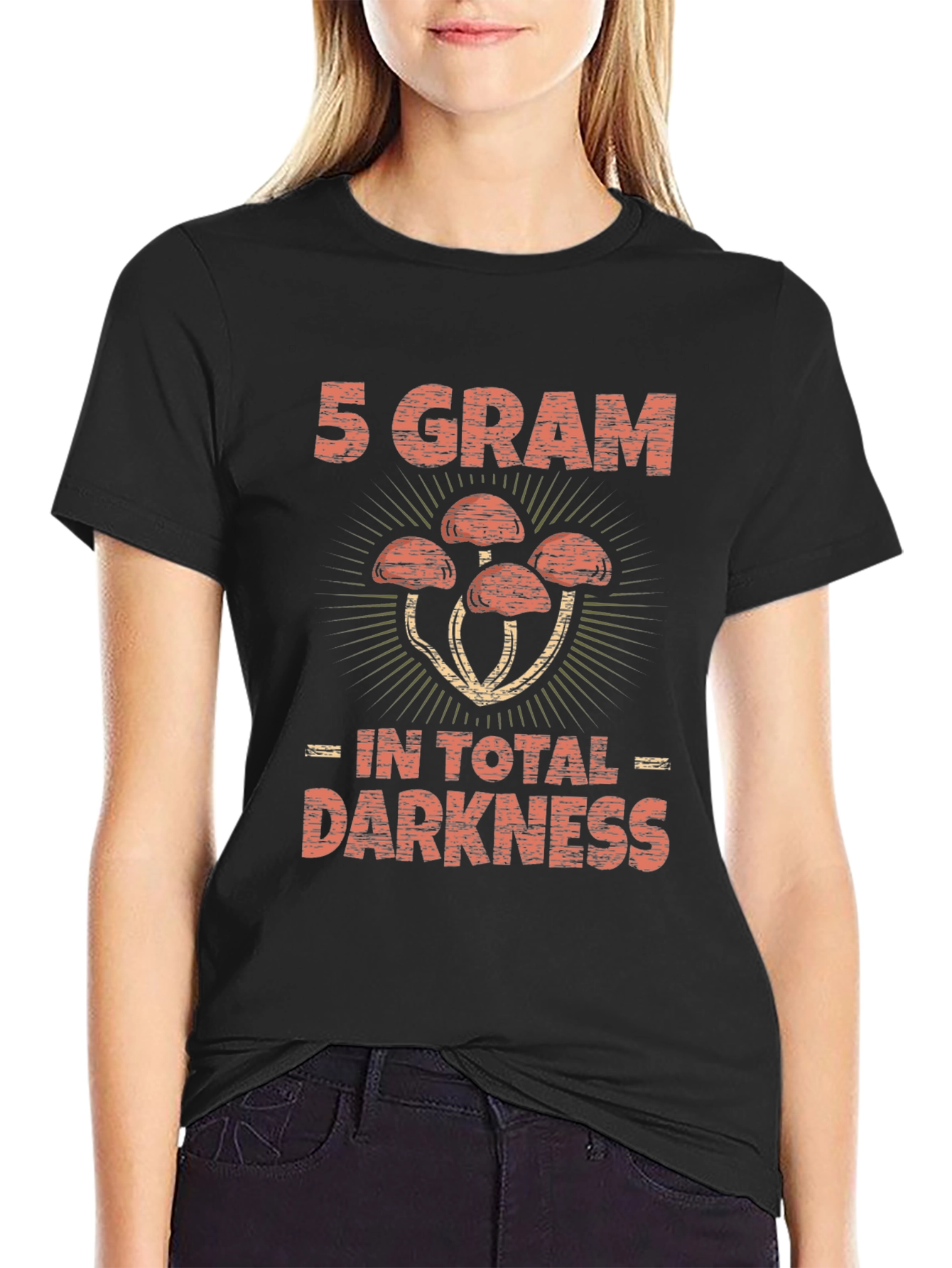 5 Gram Shrooms in Total Darkness Graphic Tee