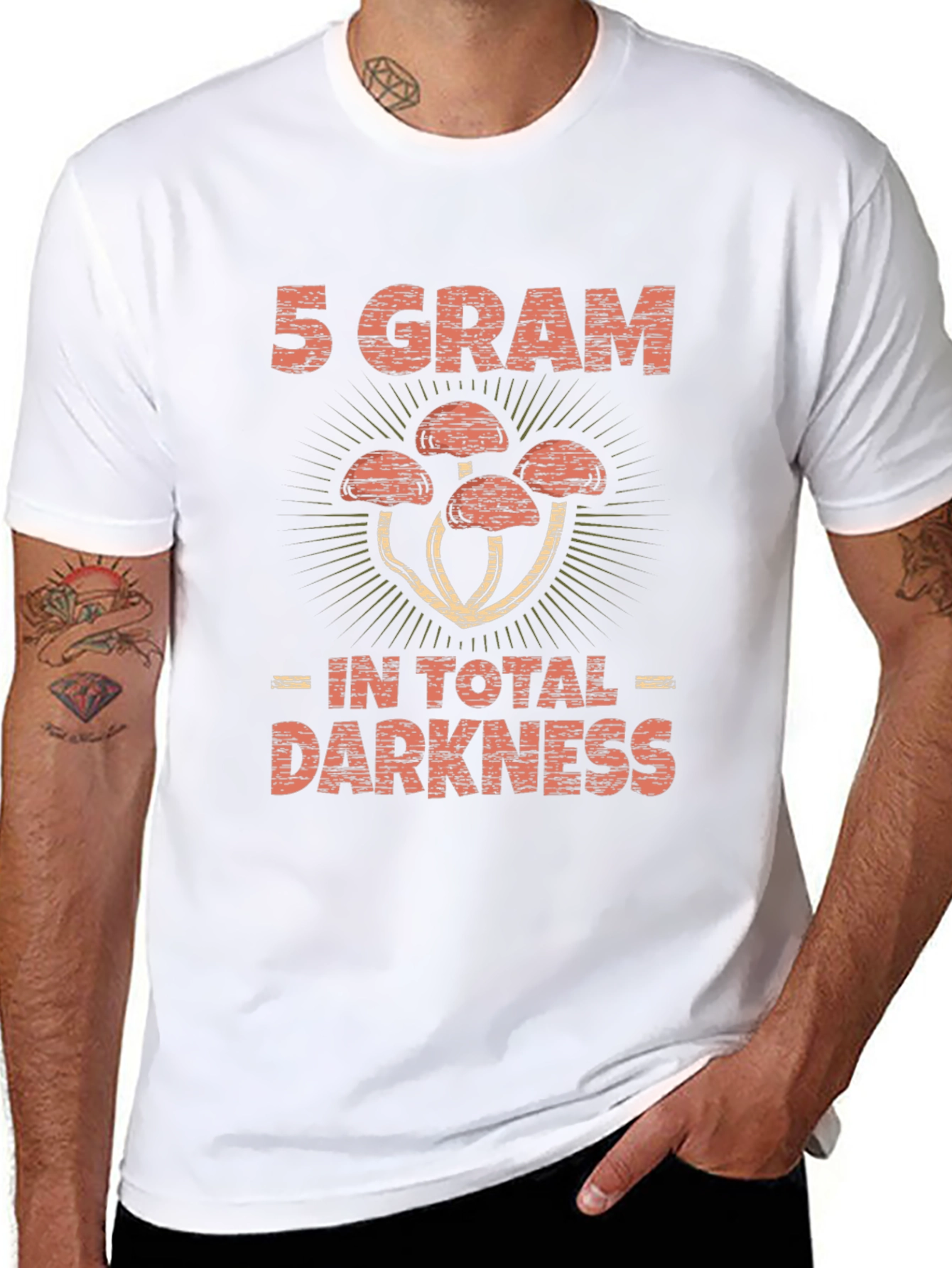 5 Gram Shrooms in Total Darkness Graphic Tee