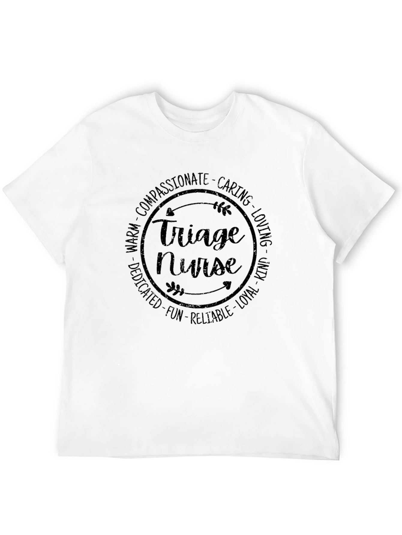 Triage Nurse Compassionate Caring Graphic T-Shirt