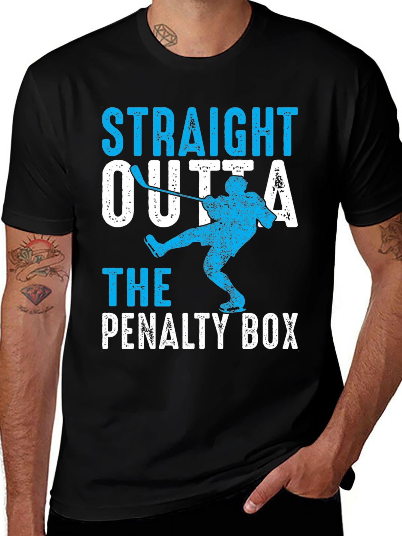 Straight Outta The Penalty Box Hockey T-Shirt