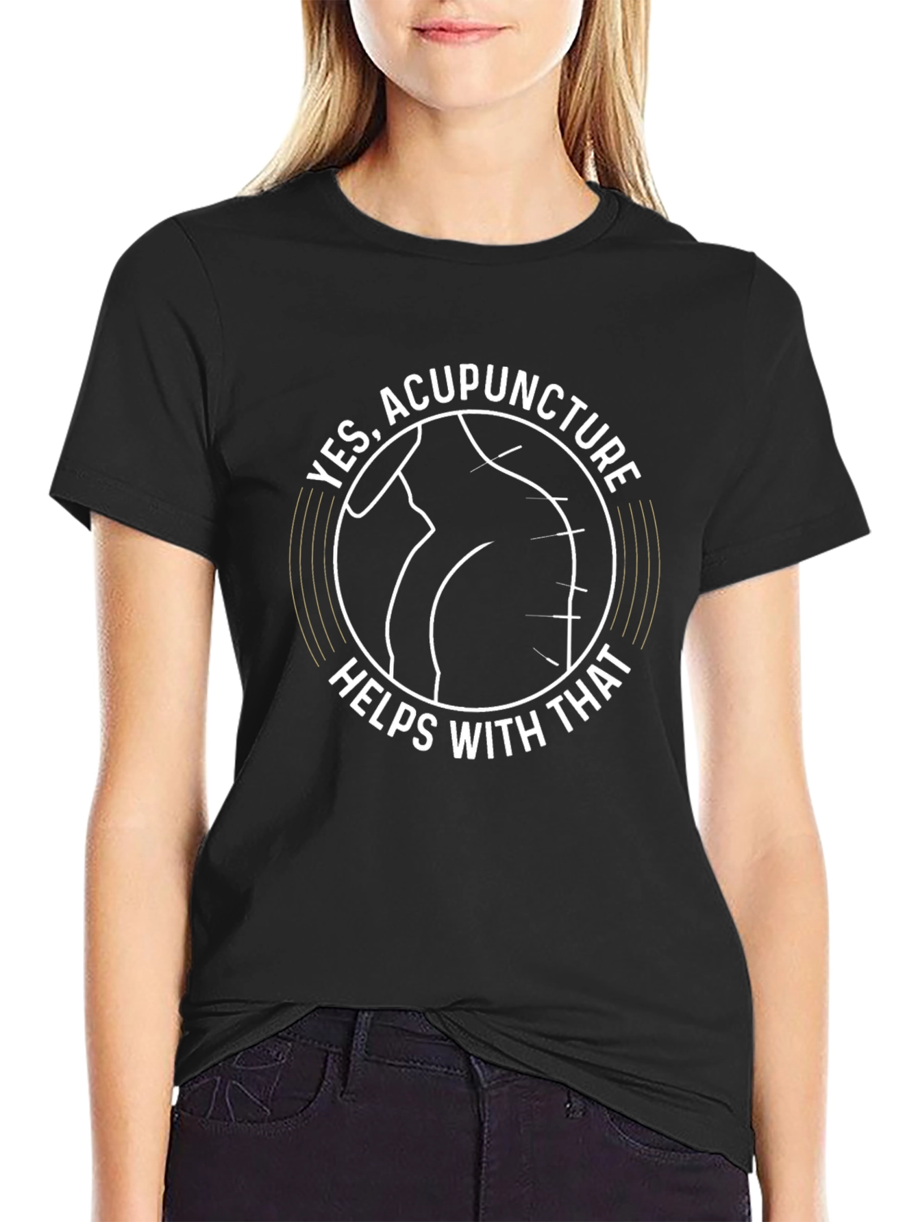Acupuncture Therapy Graphic Tee - Unisex Cotton T-Shirt
