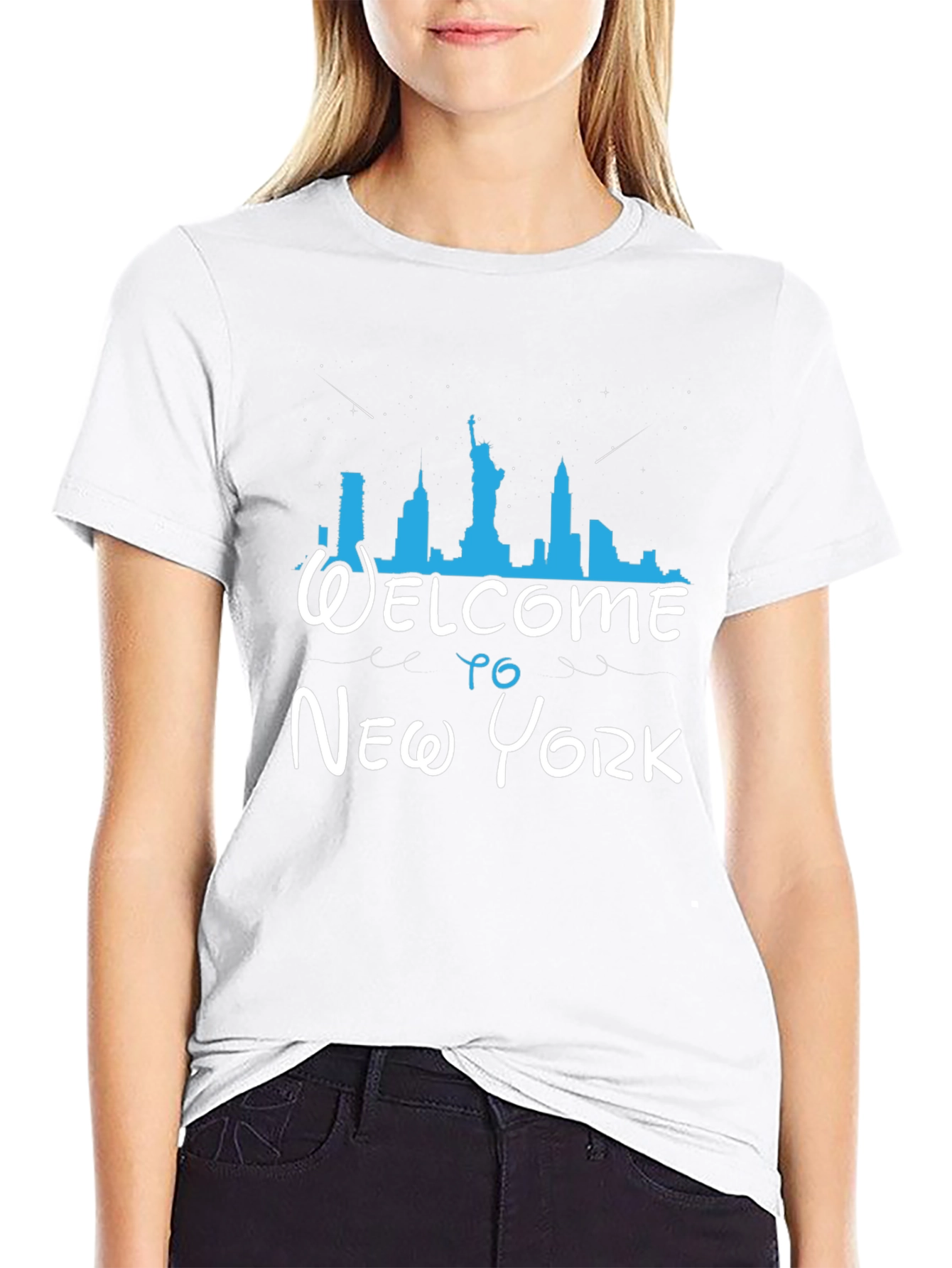 Welcome to New York Black Graphic T-Shirt