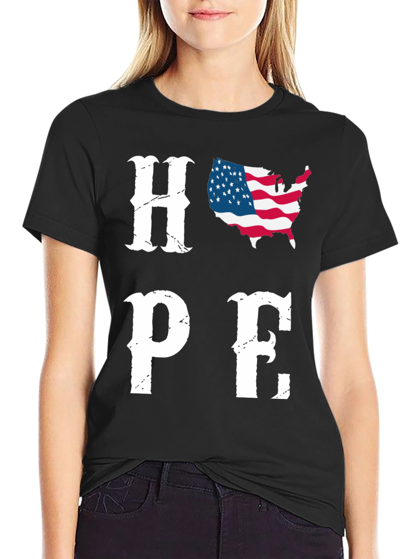 HOPE USA Flag Patriotic T-Shirt