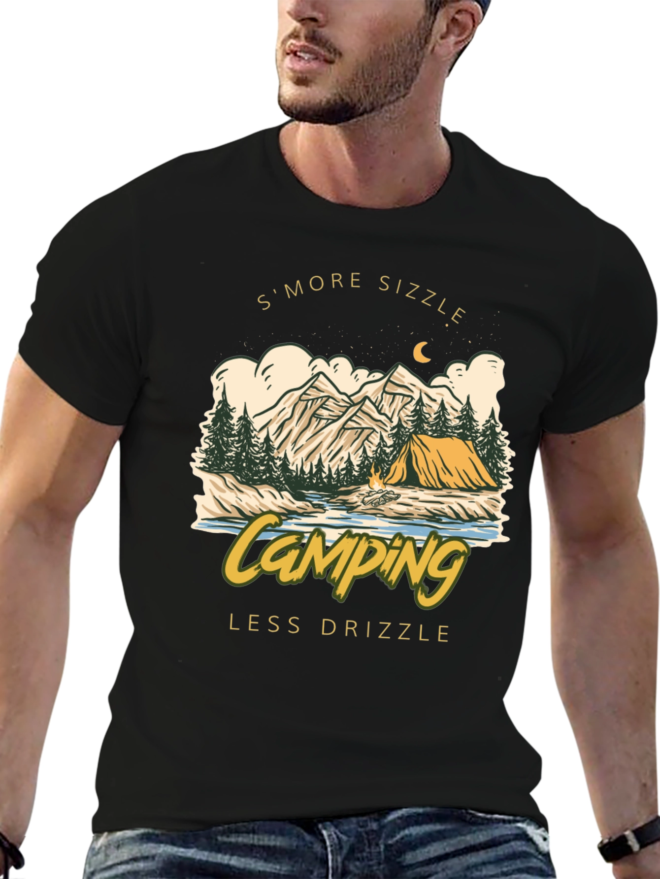 Camping Smore Sizzle Graphic Tee