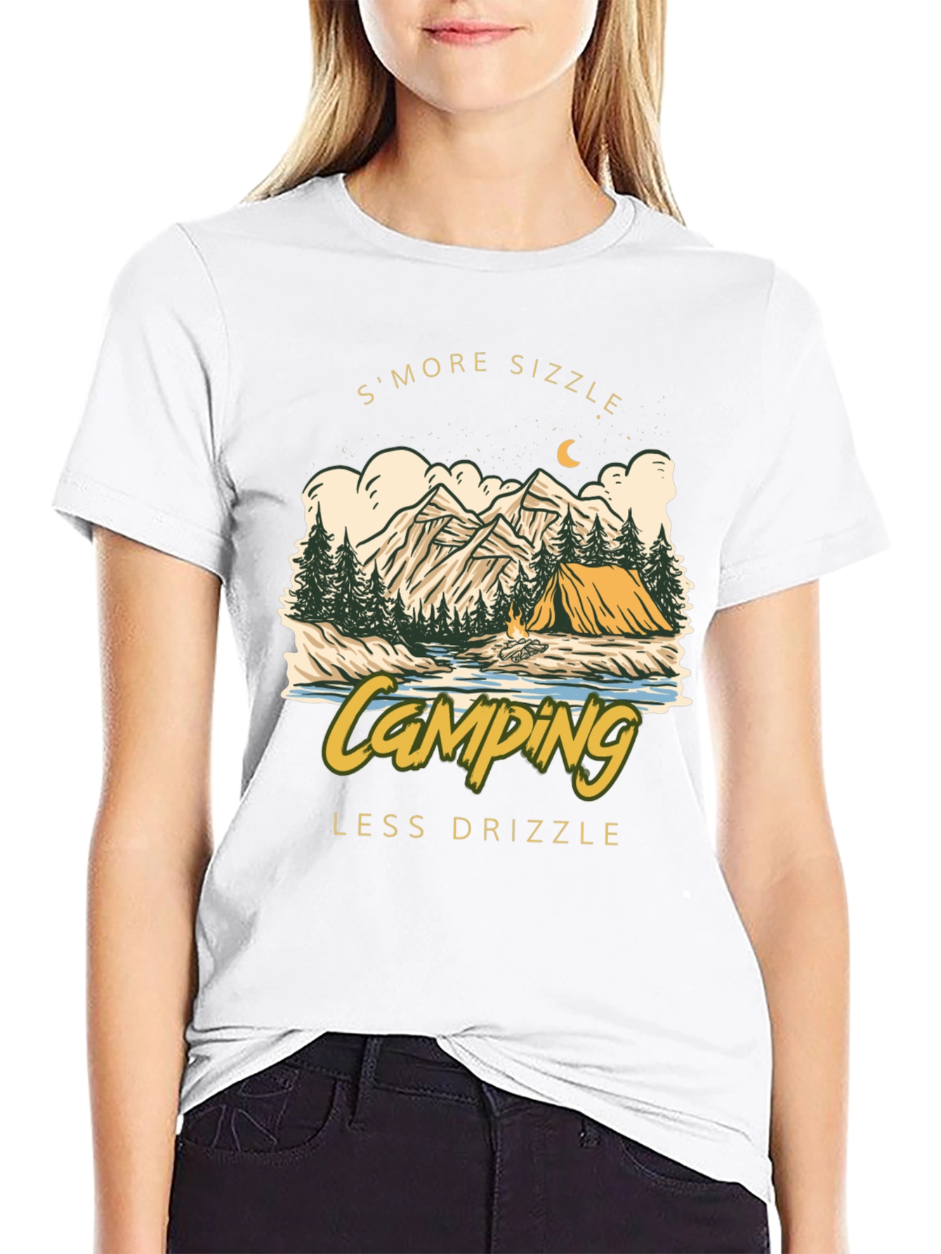 Camping Smore Sizzle Graphic Tee