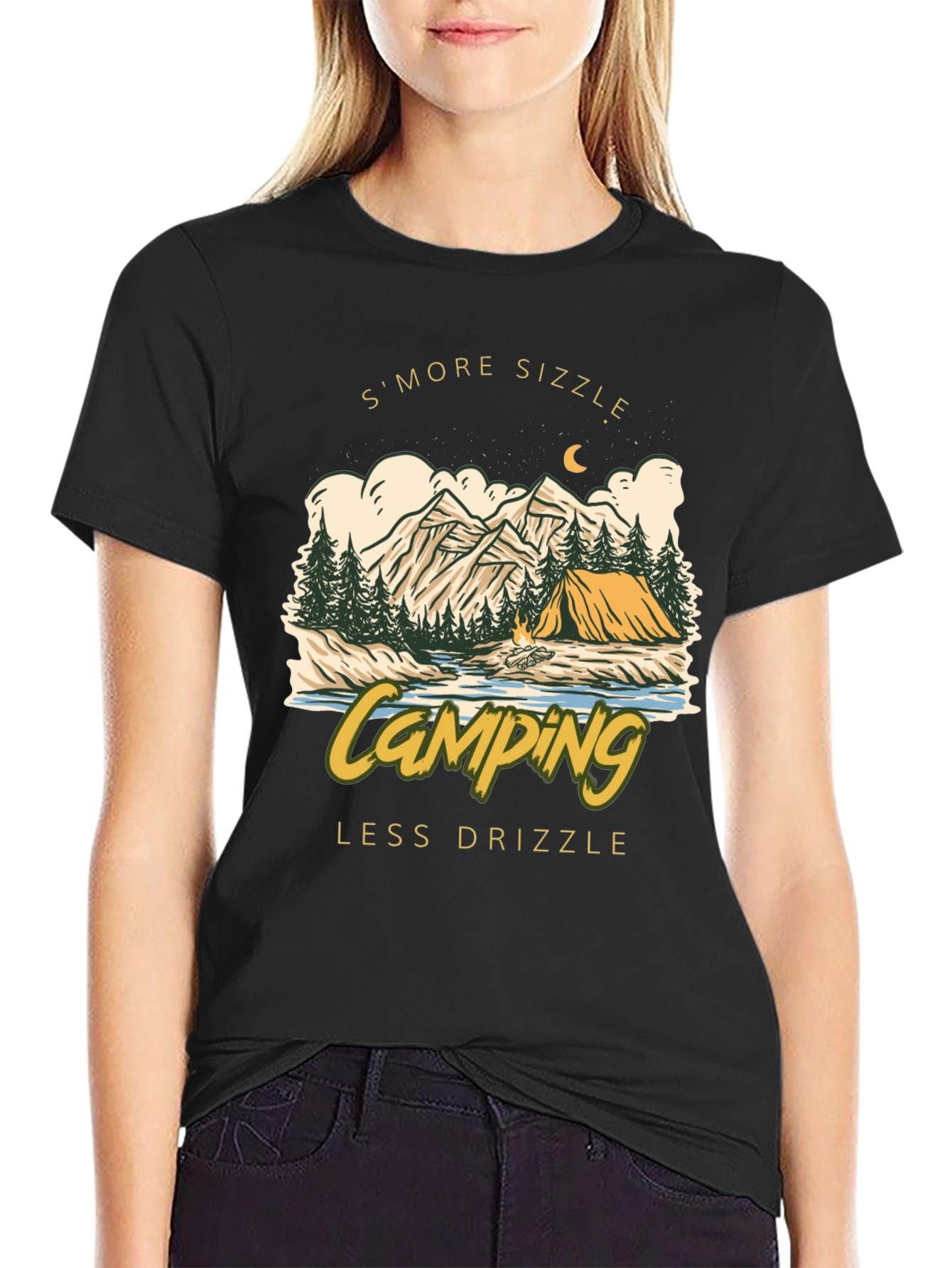 Camping Smore Sizzle Graphic Tee