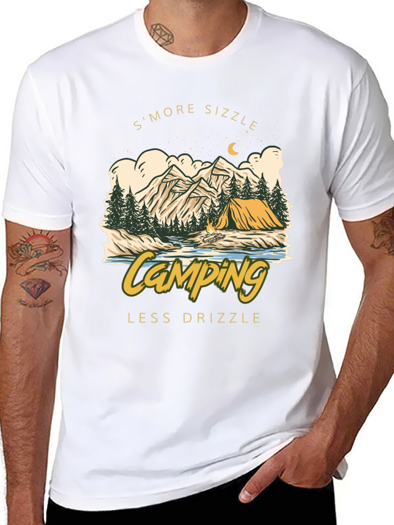 Camping Smore Sizzle Graphic Tee