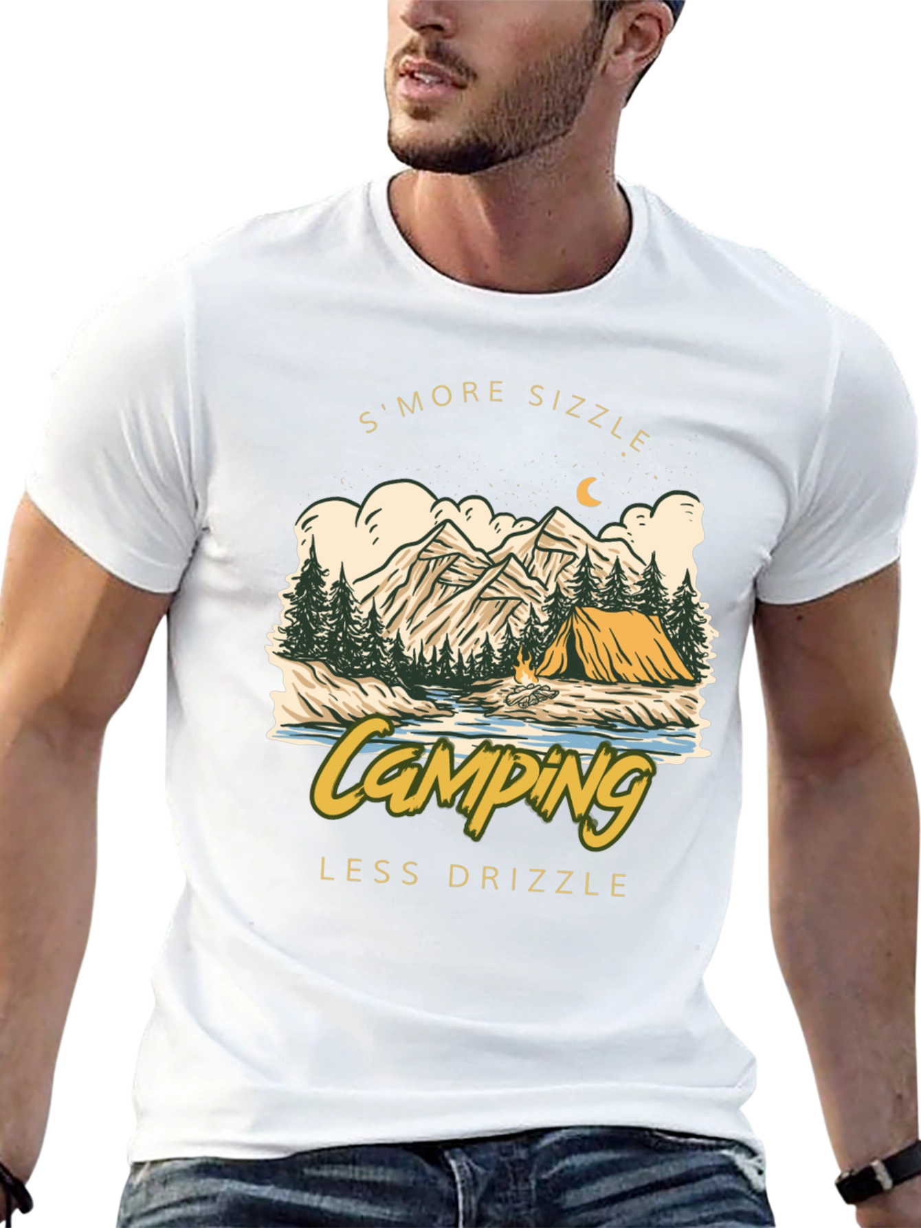 Camping Smore Sizzle Graphic Tee