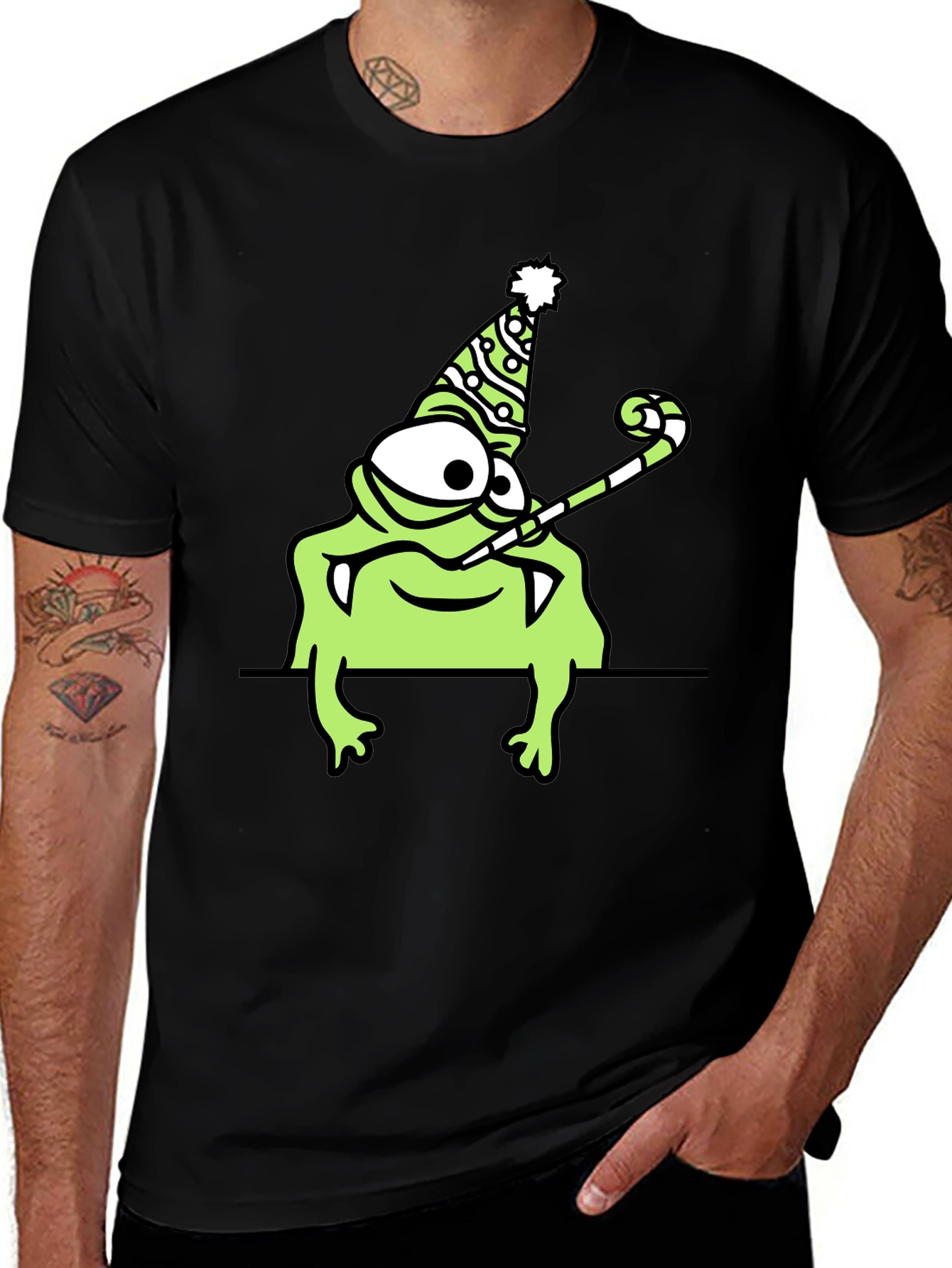 Party Monster Graphic Tee - Fun and Unique