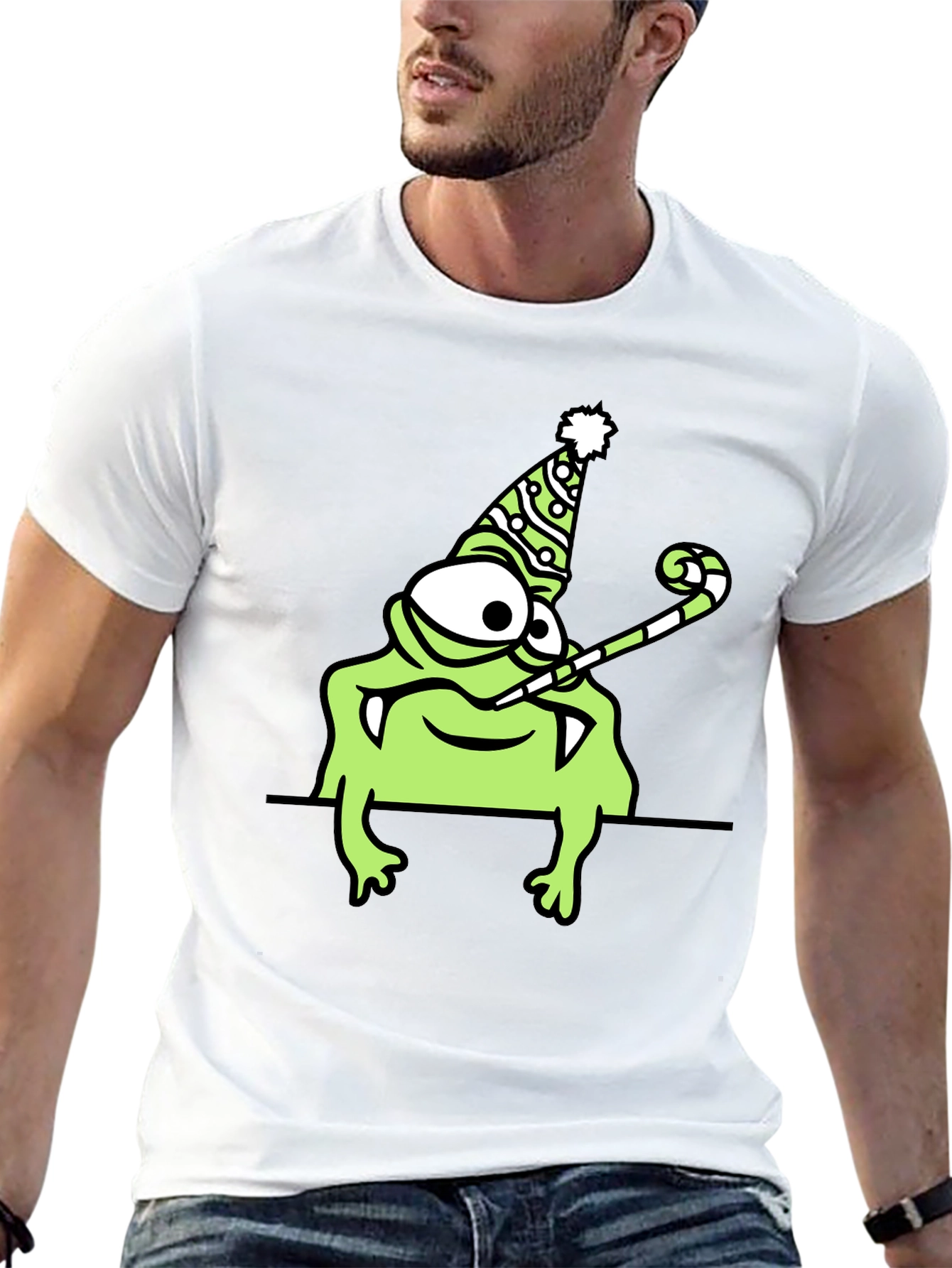 Party Monster Graphic Tee - Fun and Unique