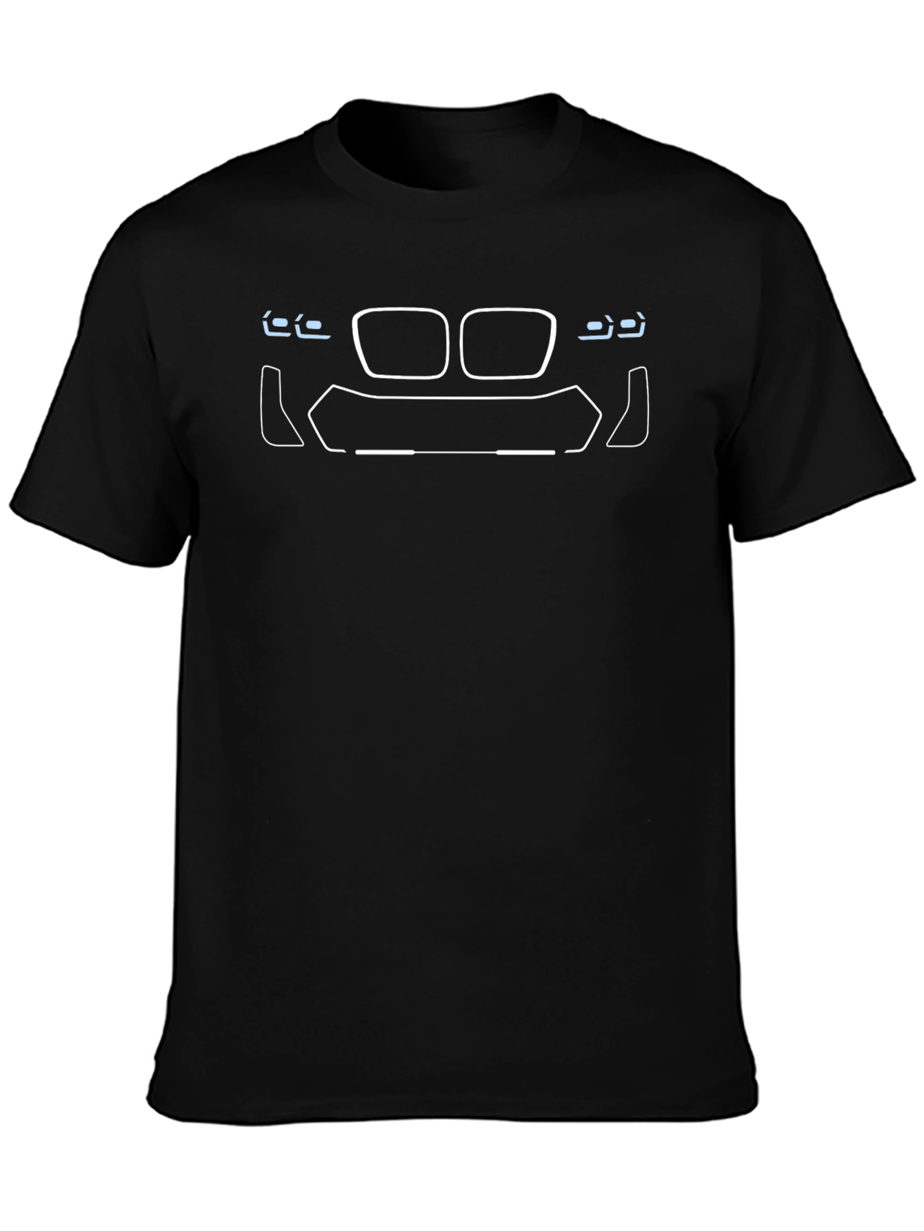 Car Front Outline Graphic Tee - Modern Style