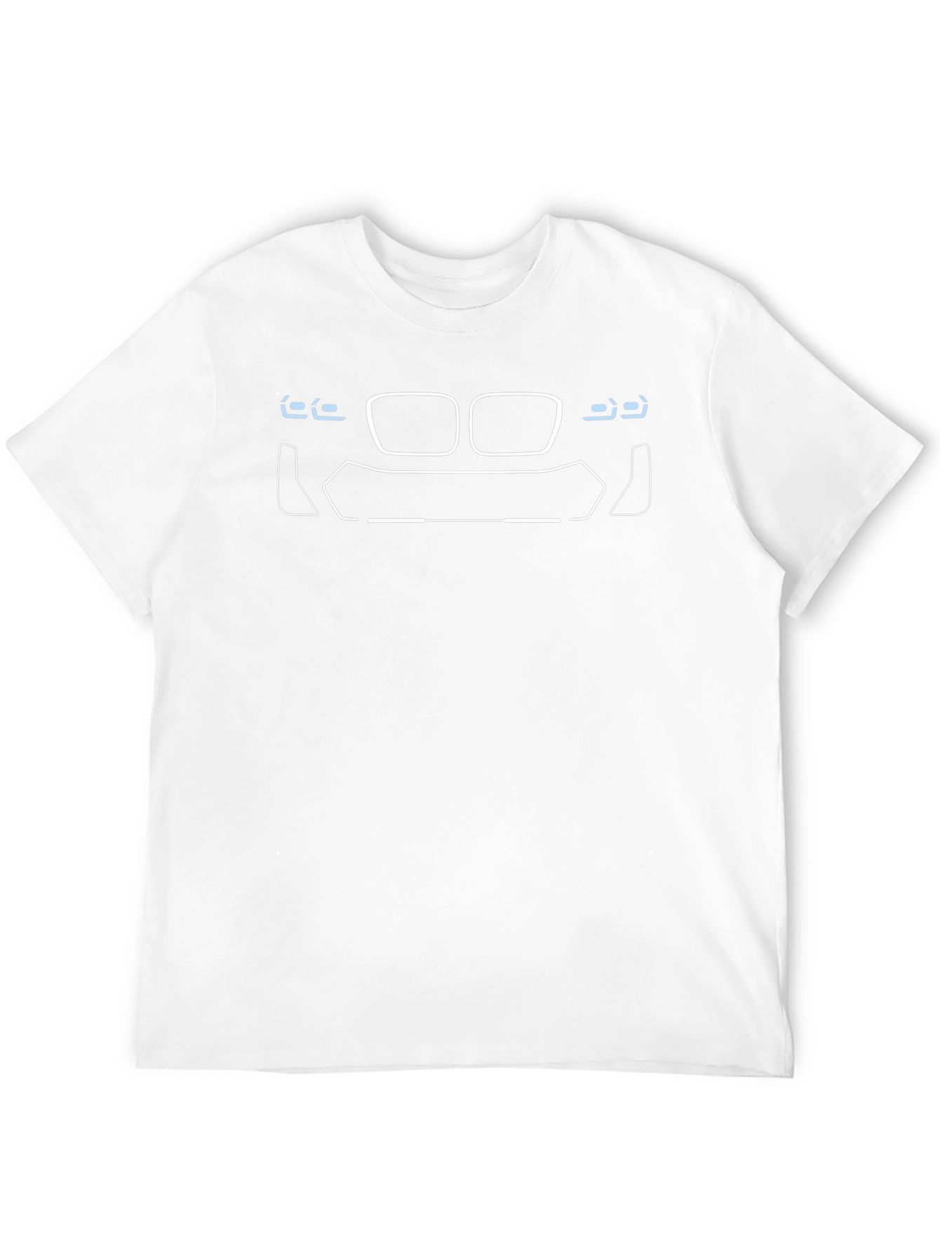 Car Front Outline Graphic Tee - Modern Style