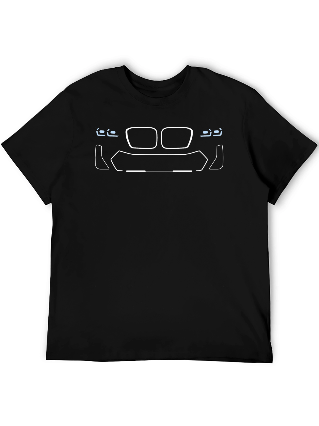 Car Front Outline Graphic Tee - Modern Style