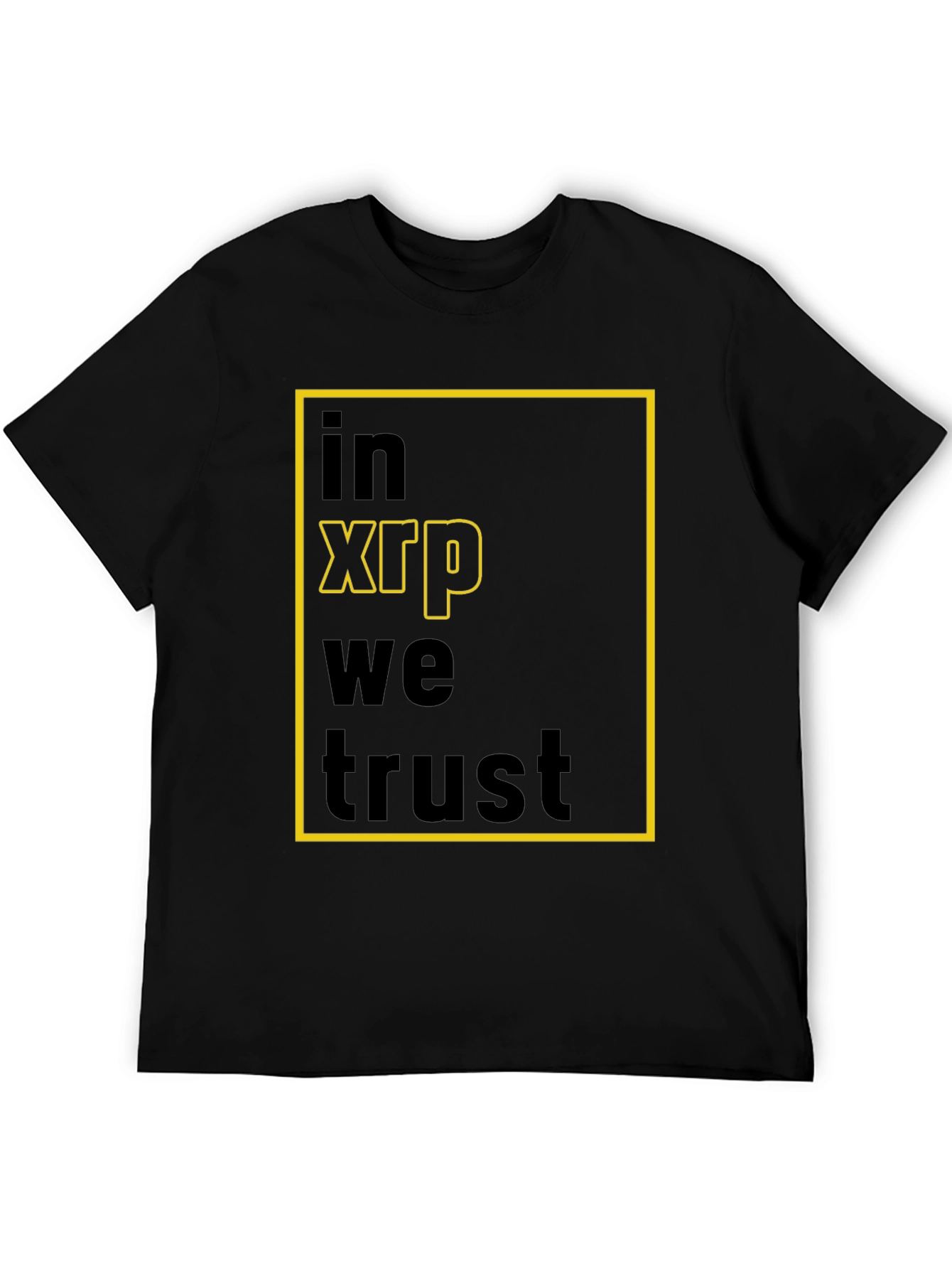 In XRP We Trust Black T-Shirt