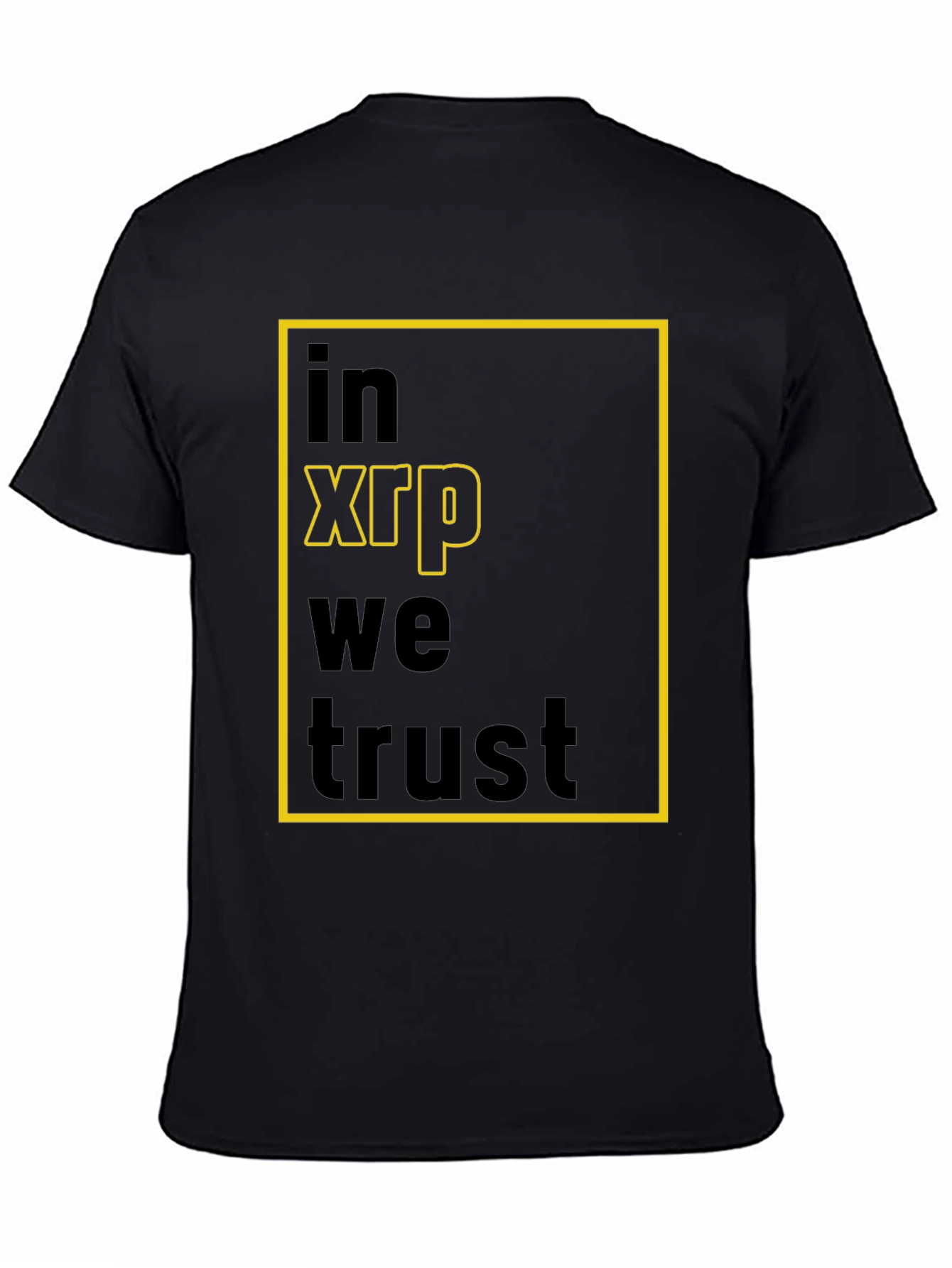 In XRP We Trust Black T-Shirt