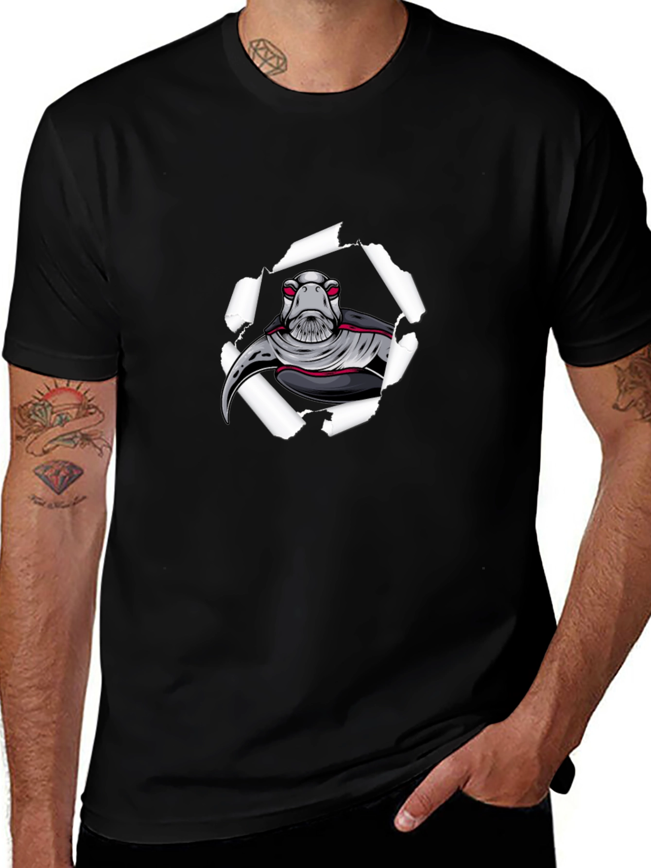 Sci-Fi Turtle Graphic Tee - Unique Design