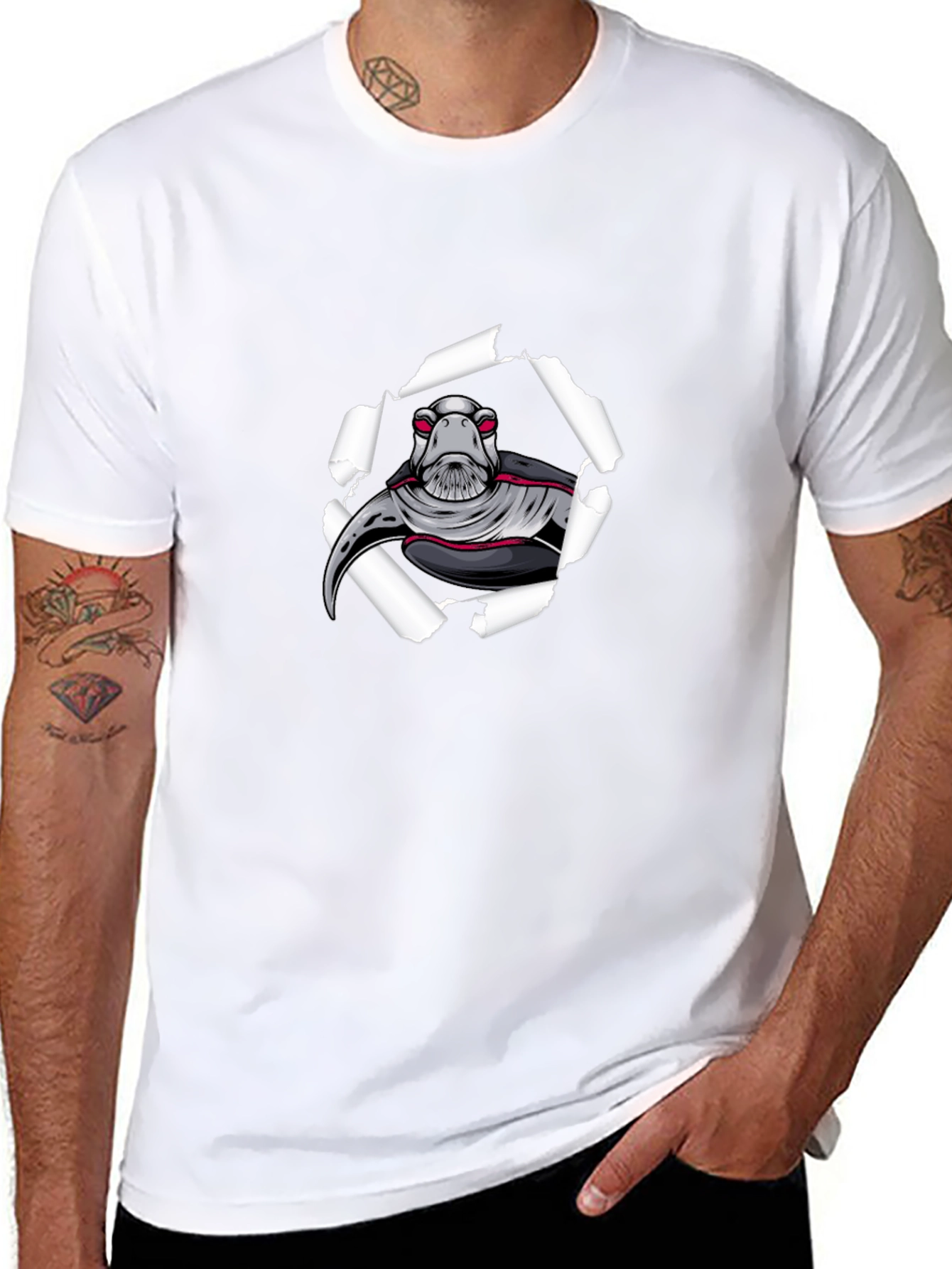 Sci-Fi Turtle Graphic Tee - Unique Design