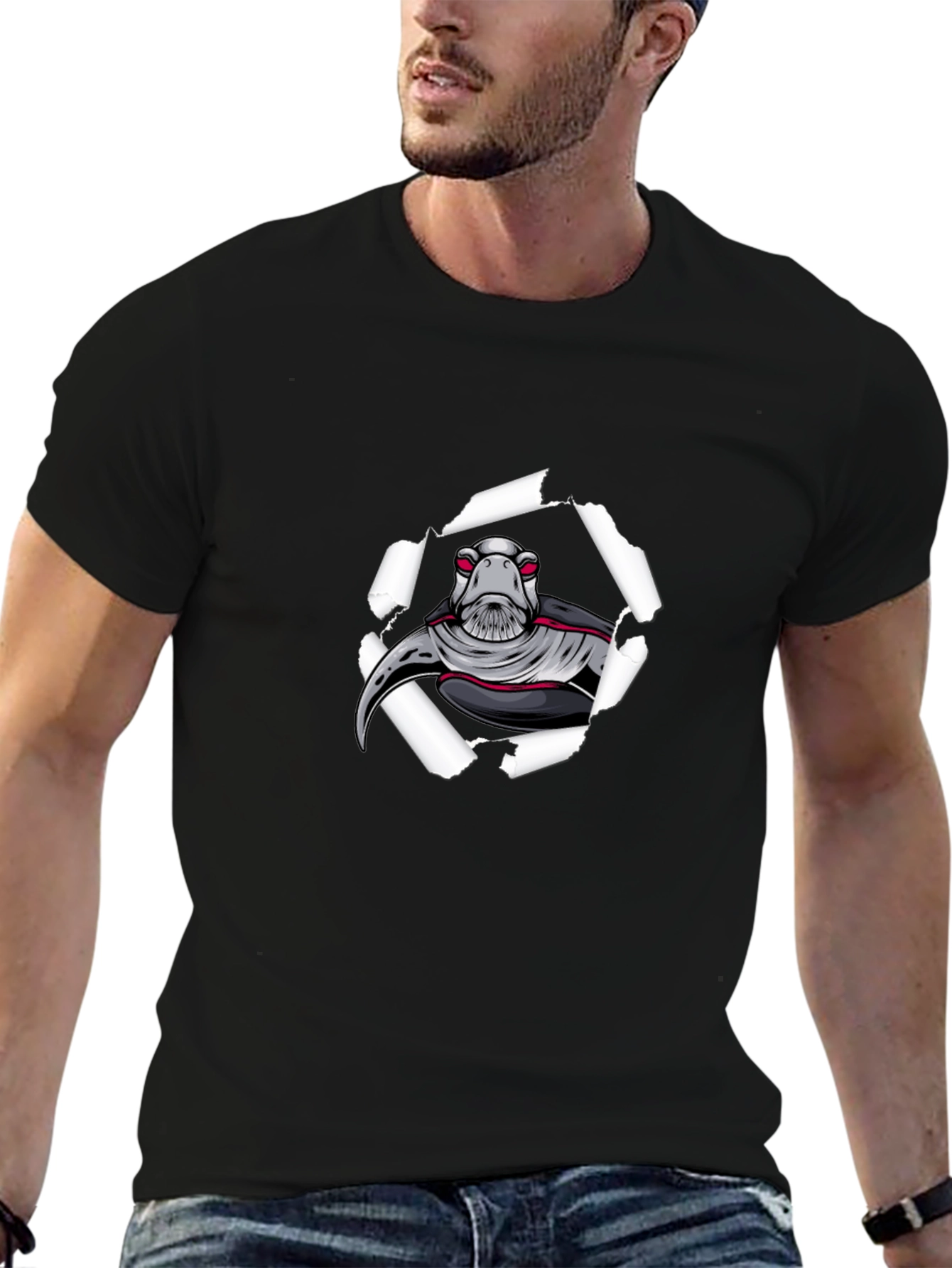 Sci-Fi Turtle Graphic Tee - Unique Design