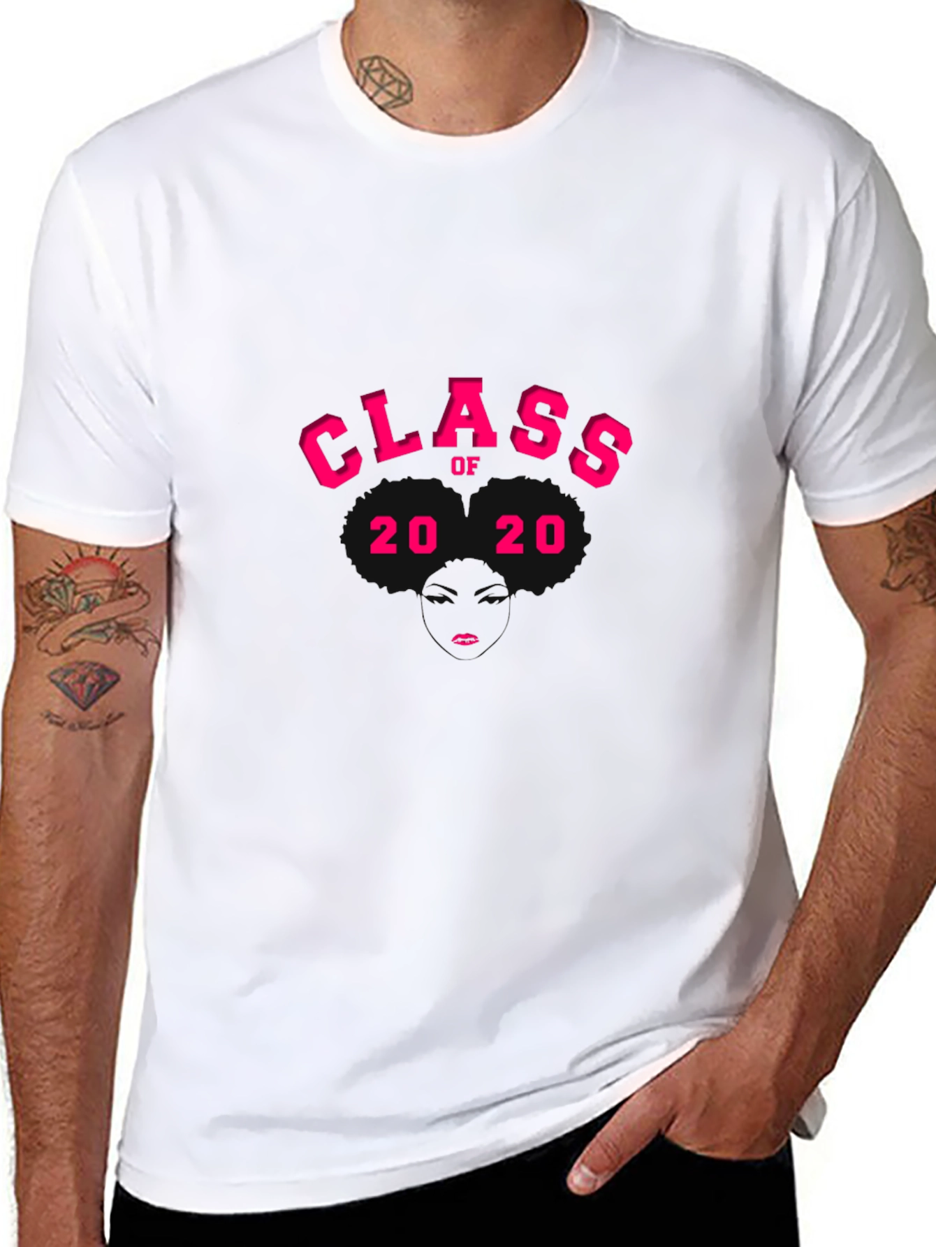 Class of 2020 T-Shirt - Pink Graphic Tee