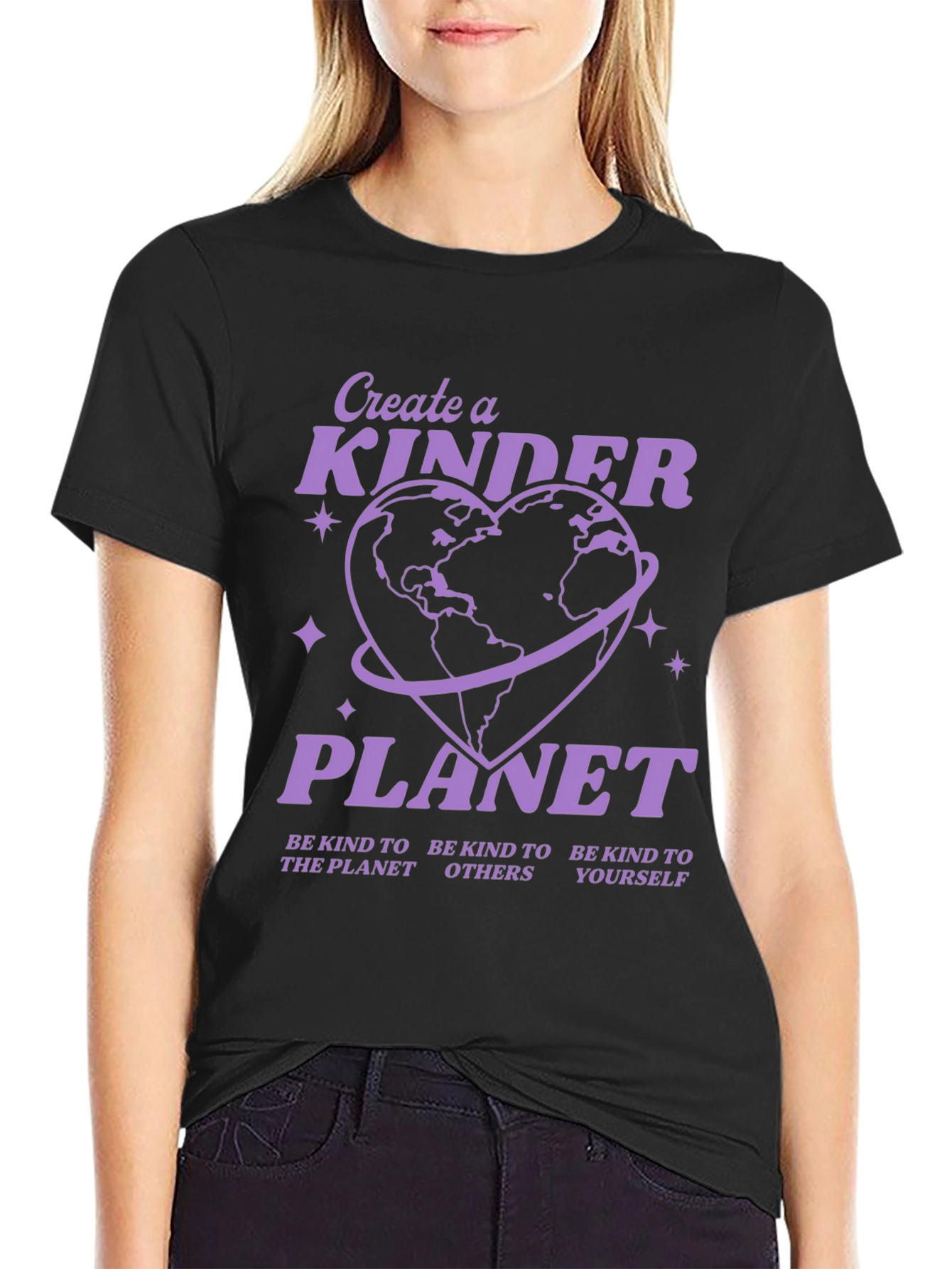 Kind Planet Graphic Tee - Black