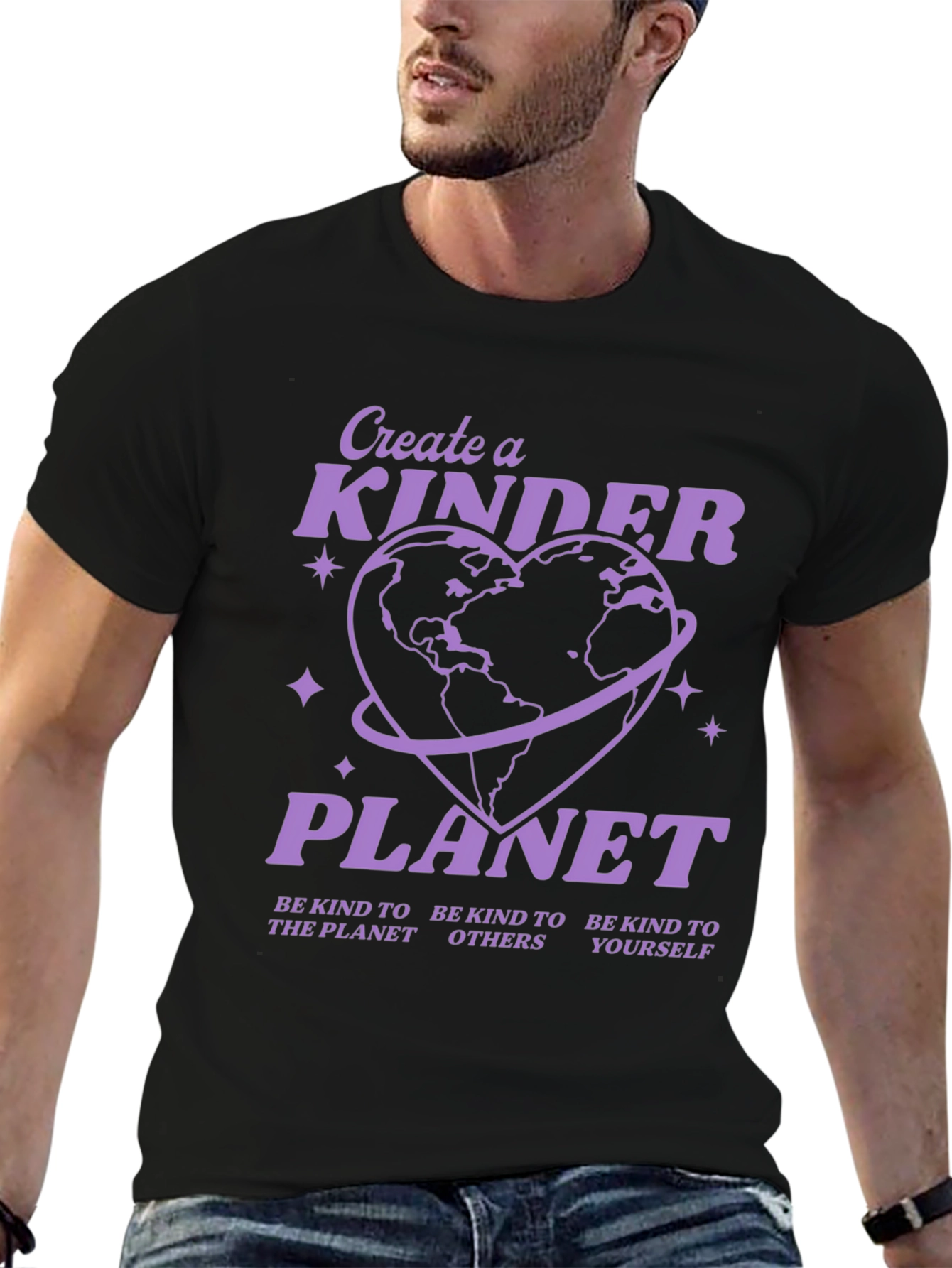 Kind Planet Graphic Tee - Black