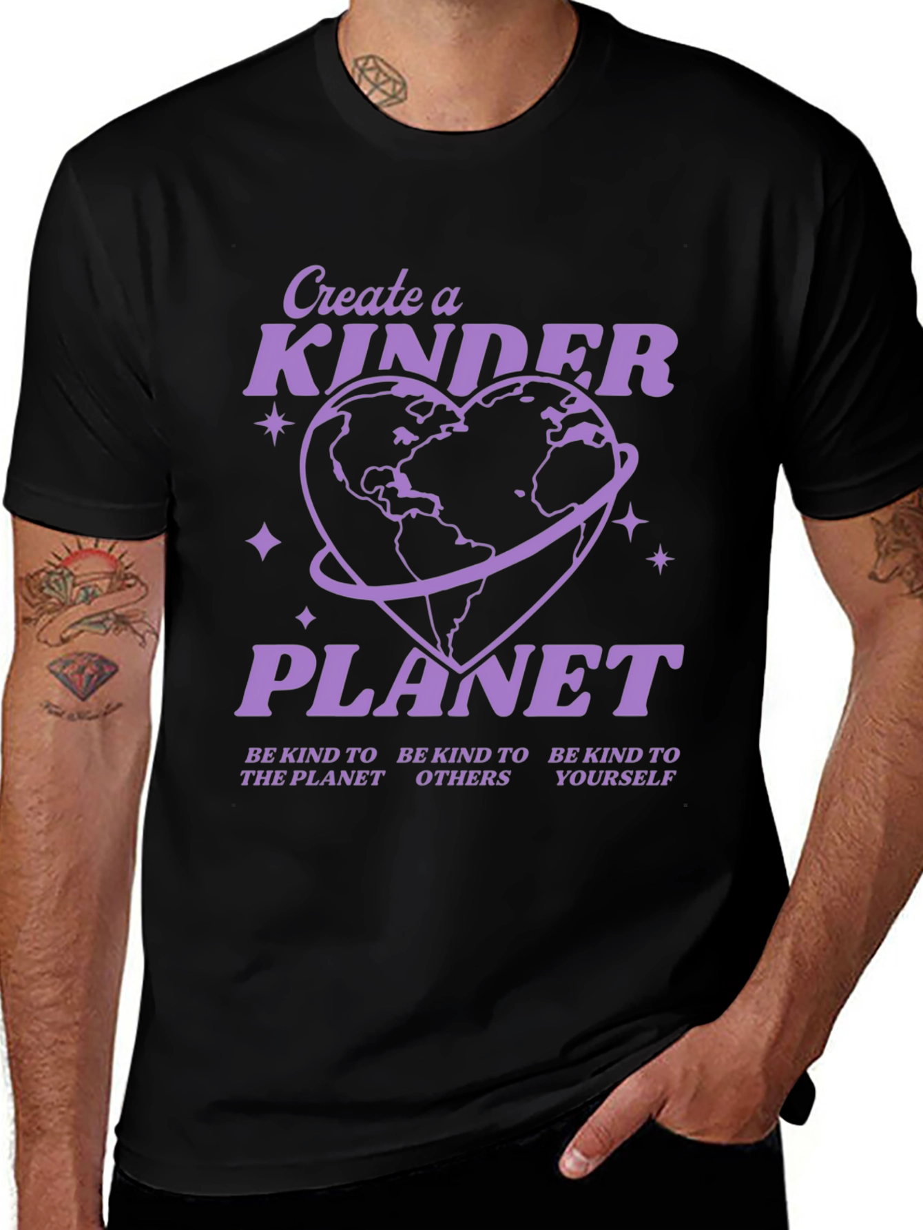Kind Planet Graphic Tee - Black