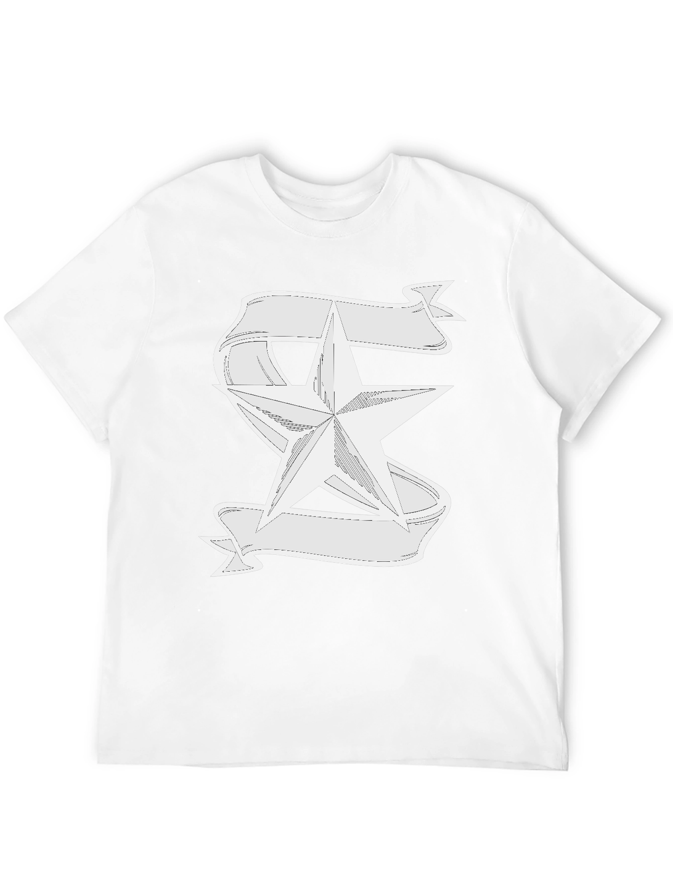 Star & Banner Graphic T-Shirt - Classic Design
