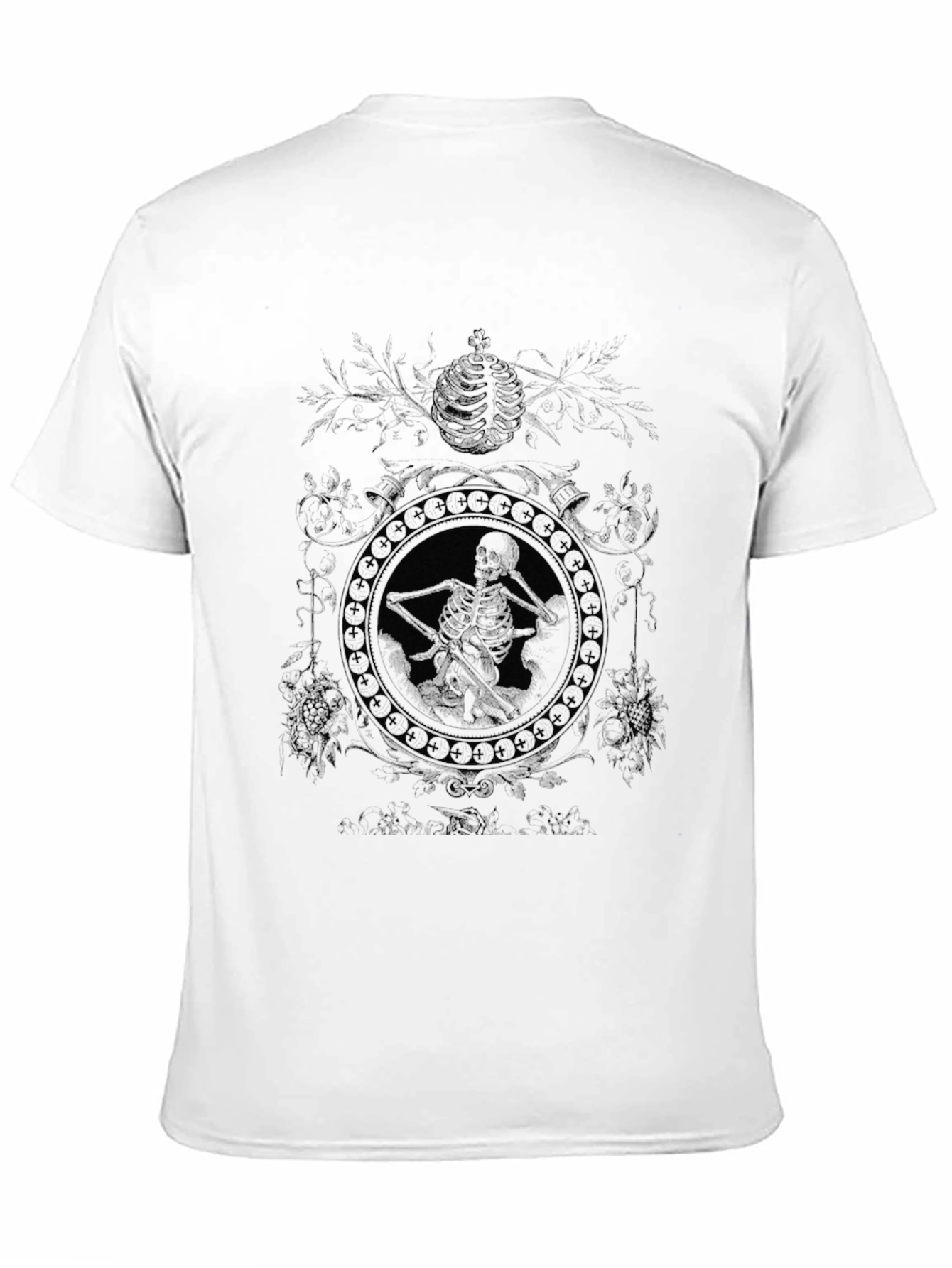 Dark Skeleton Graphic Tee - Mens Black T-Shirt