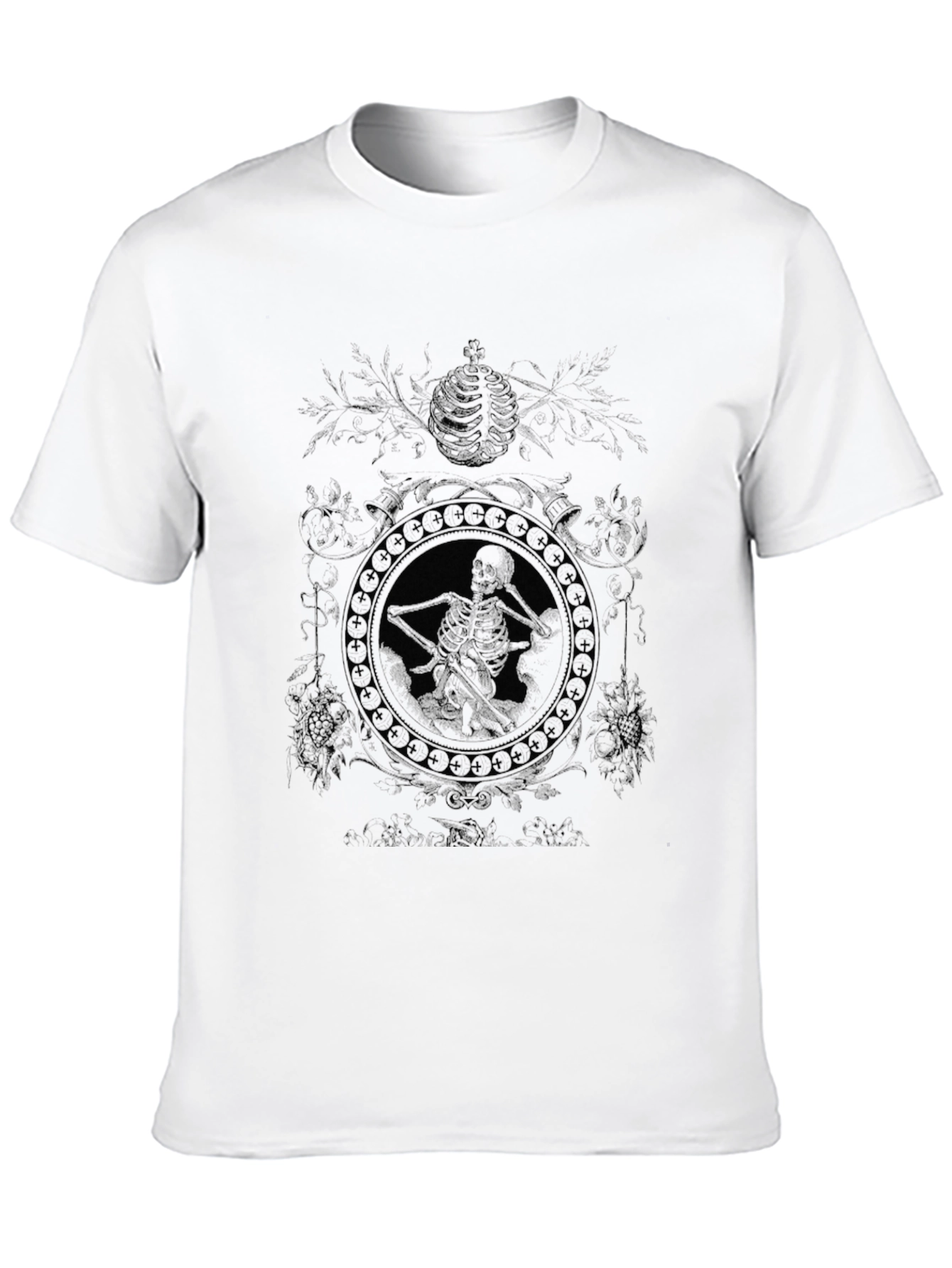 Dark Skeleton Graphic Tee - Mens Black T-Shirt