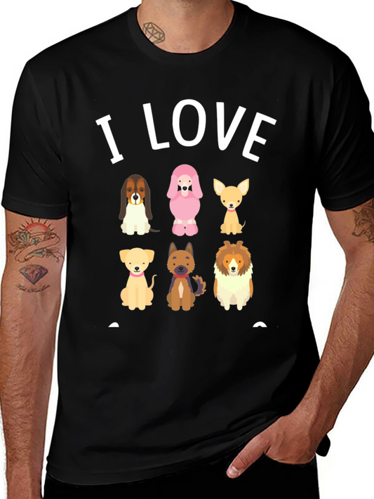 I Love Dogs Graphic T-Shirt