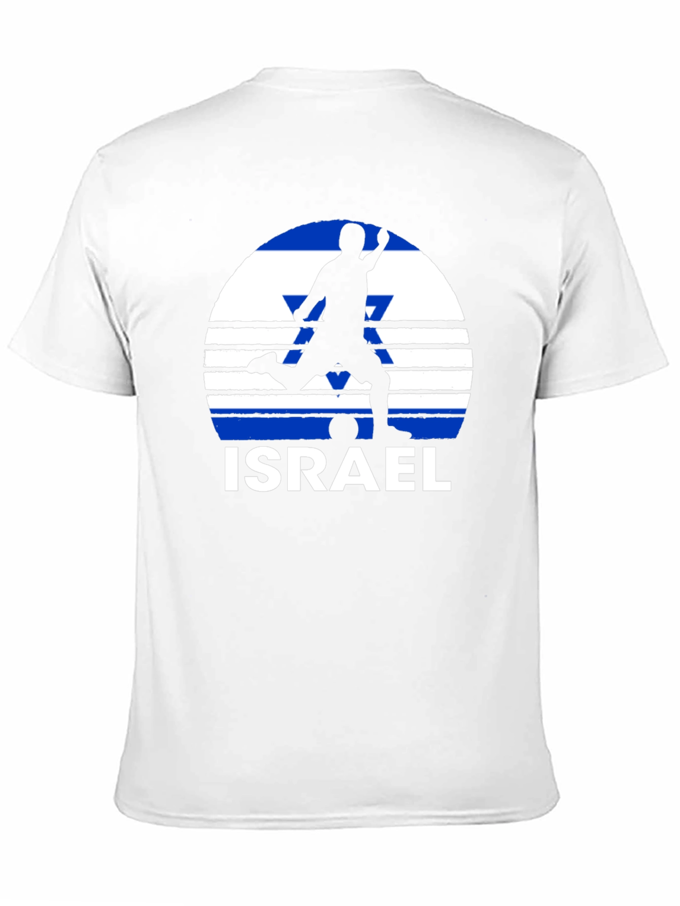 Israel Soccer Flag Graphic T-Shirt - Black