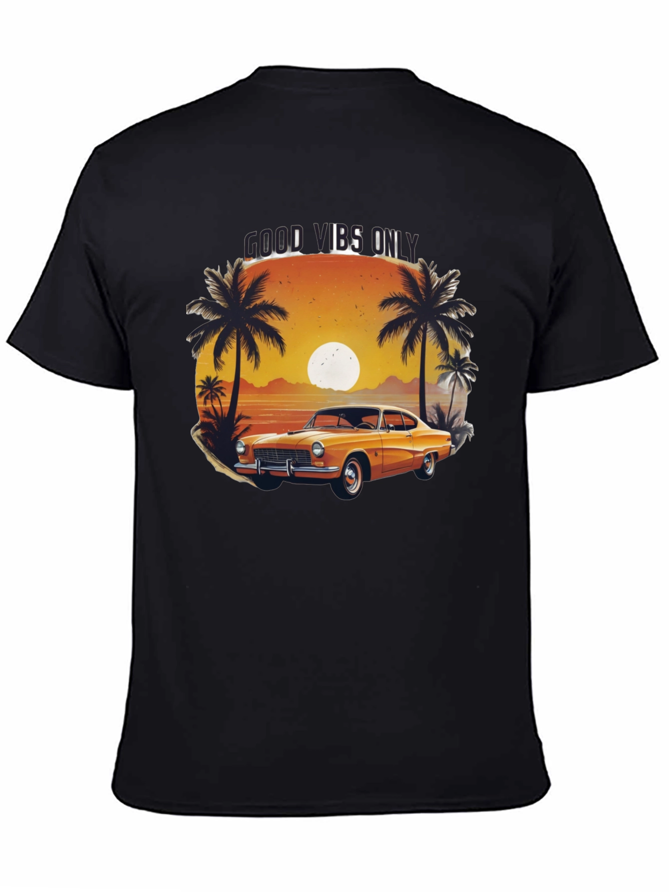 Good Vibes Only Classic Car T-Shirt