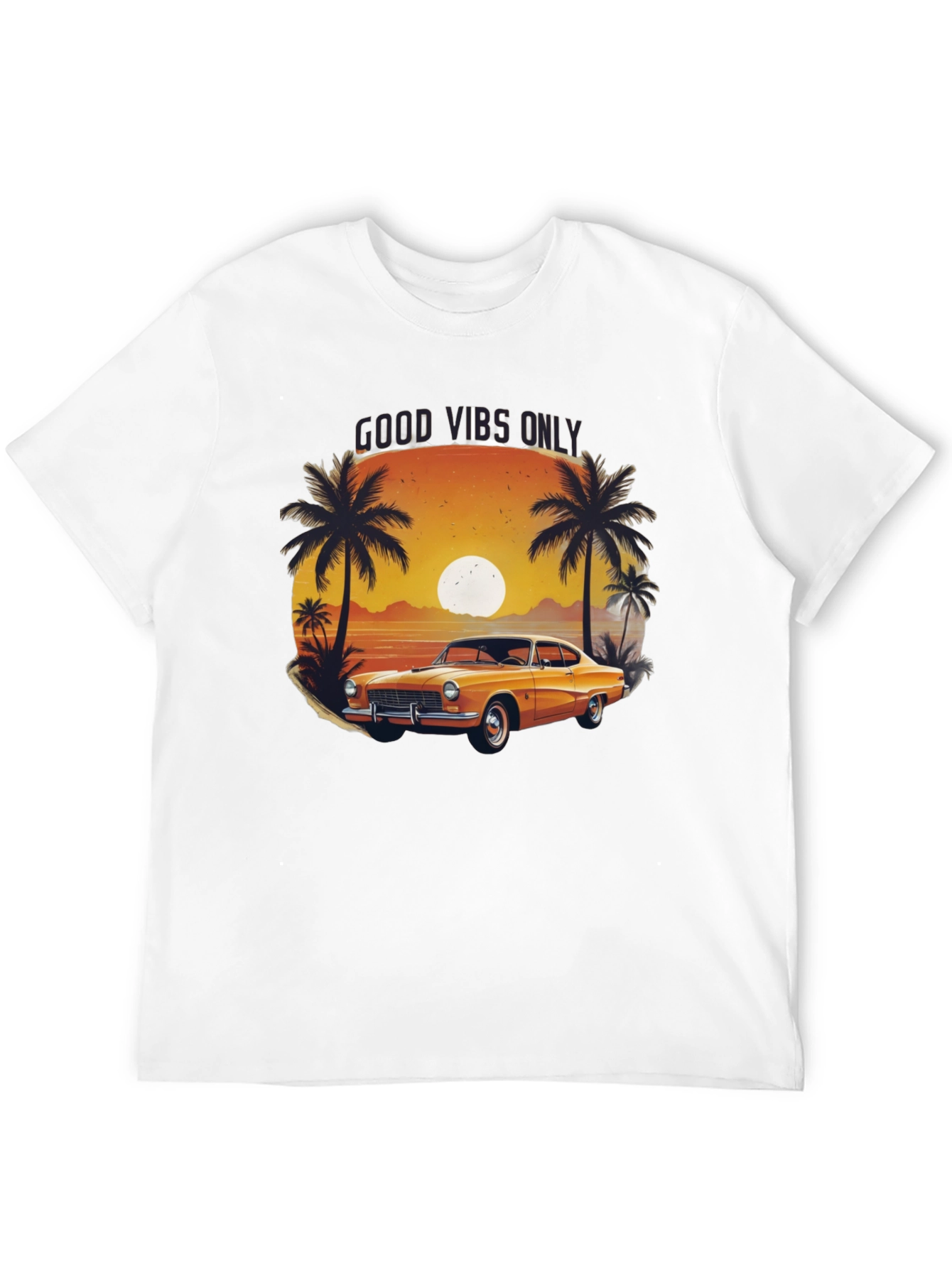 Good Vibes Only Classic Car T-Shirt
