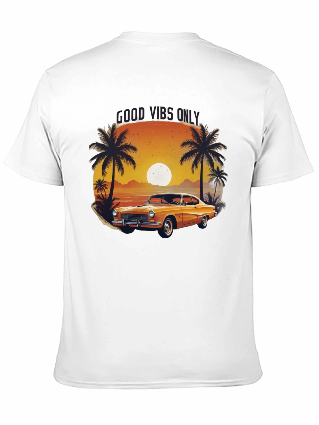 Good Vibes Only Classic Car T-Shirt
