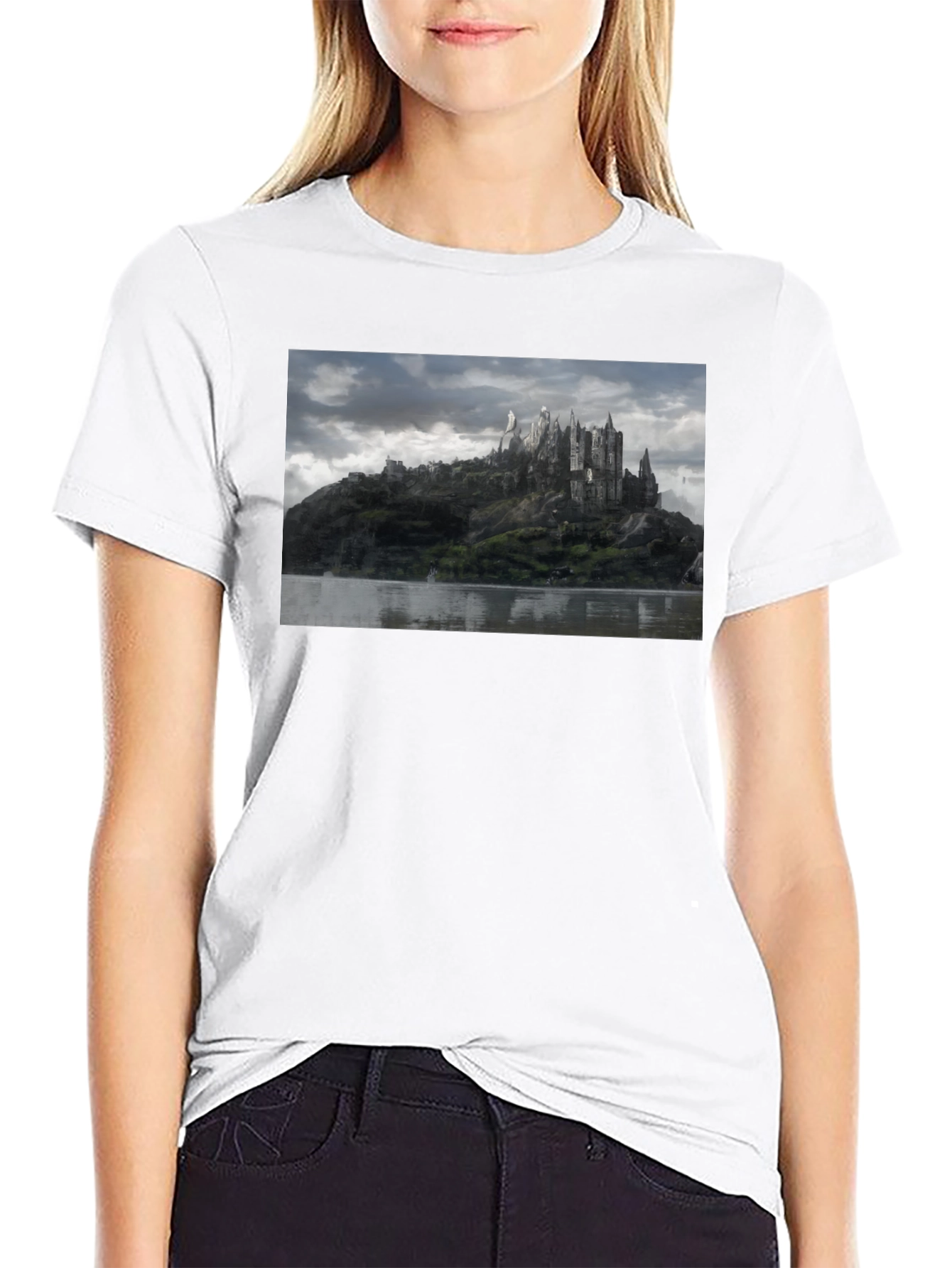 Medieval Castle Black T-Shirt