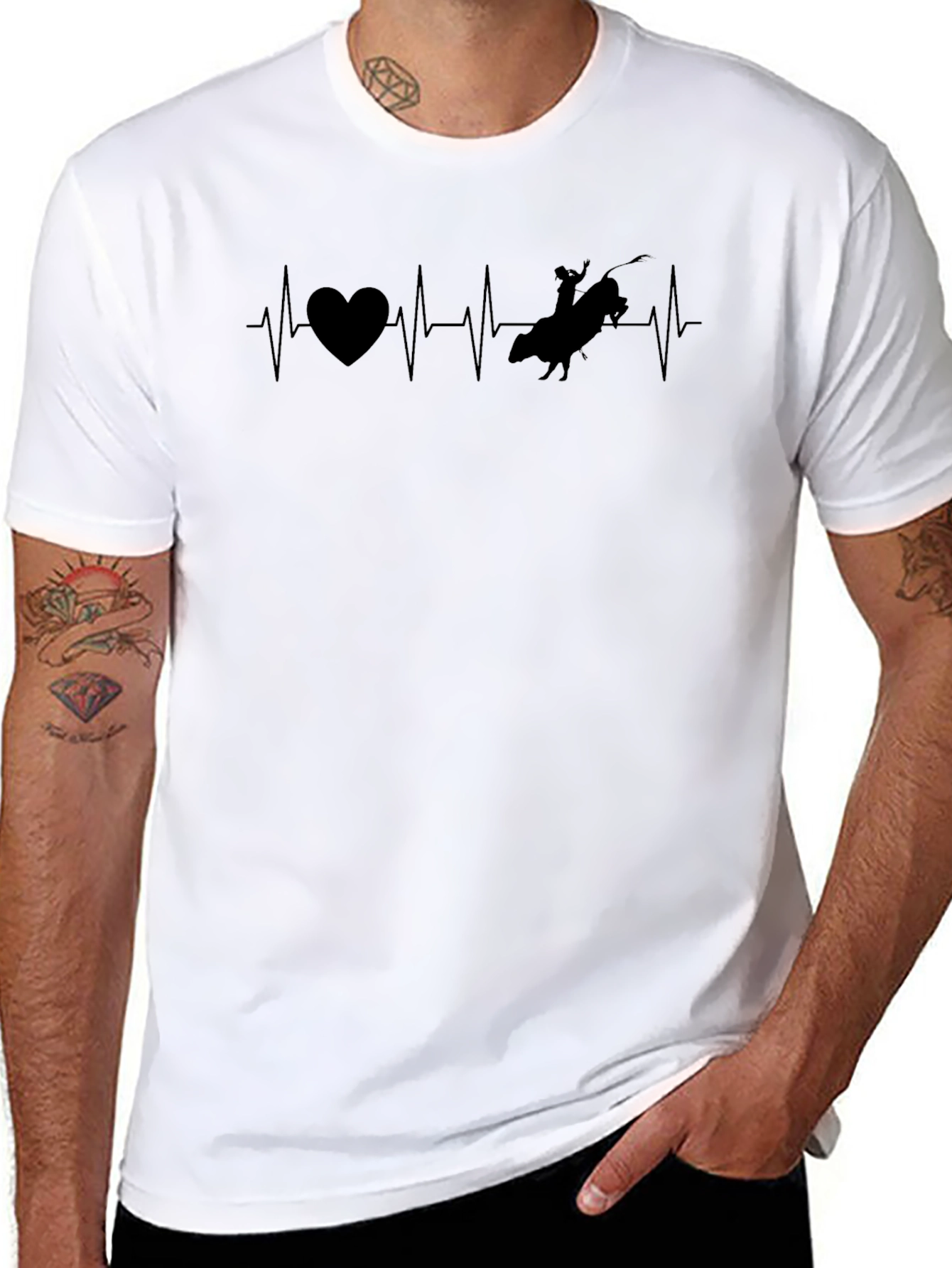 Cowboy Heartbeat Graphic Tee