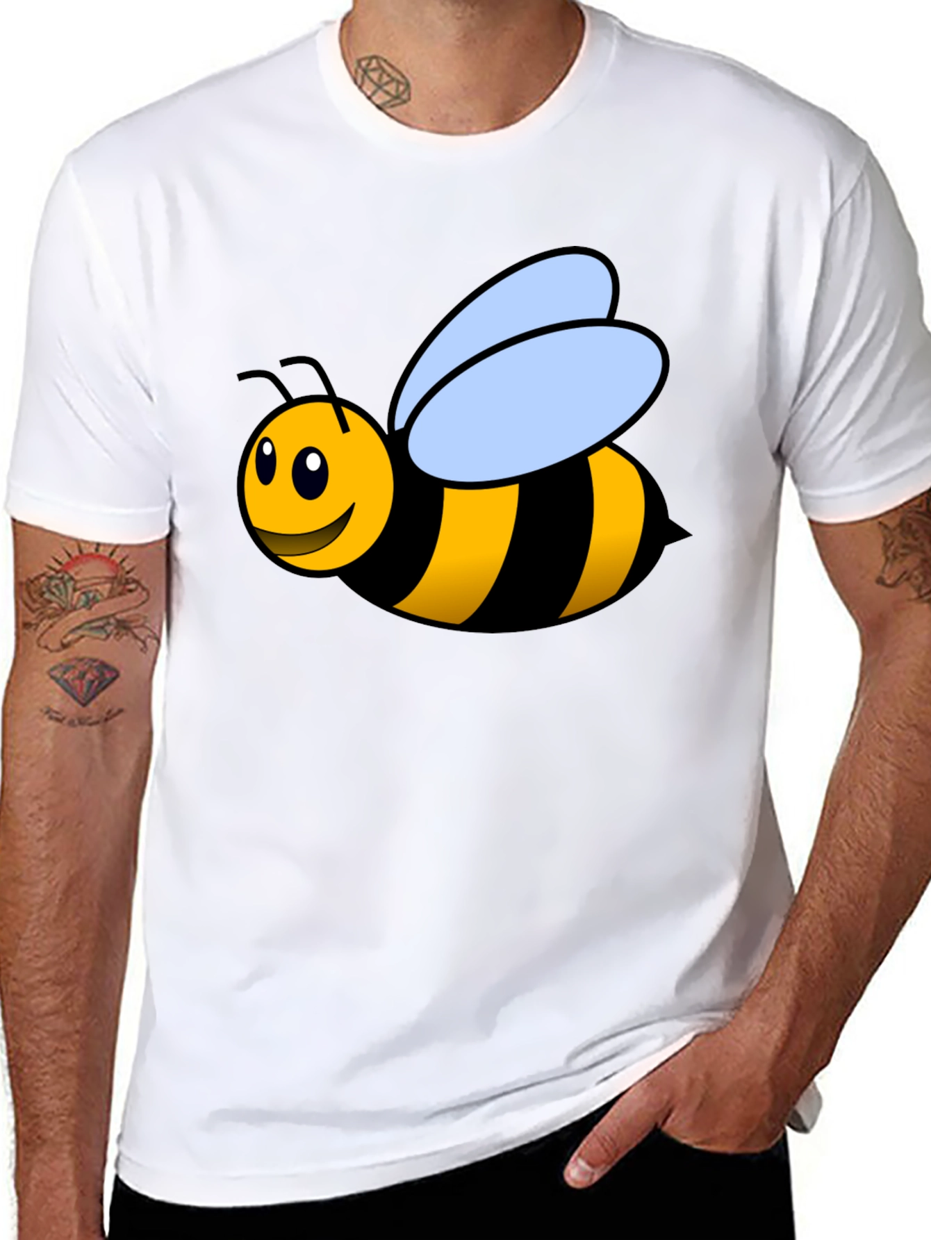 Bee Graphic Black T-Shirt