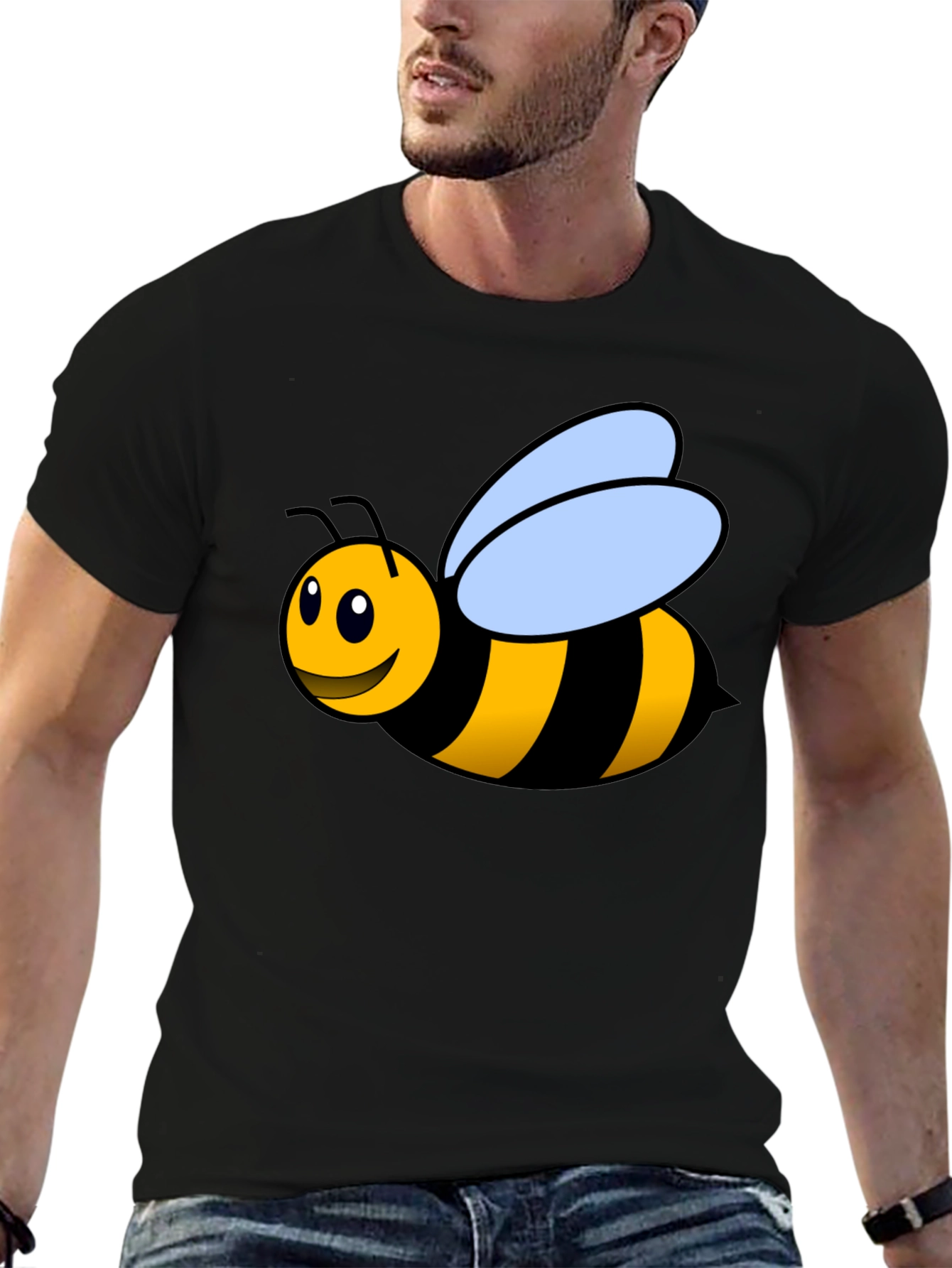 Bee Graphic Black T-Shirt