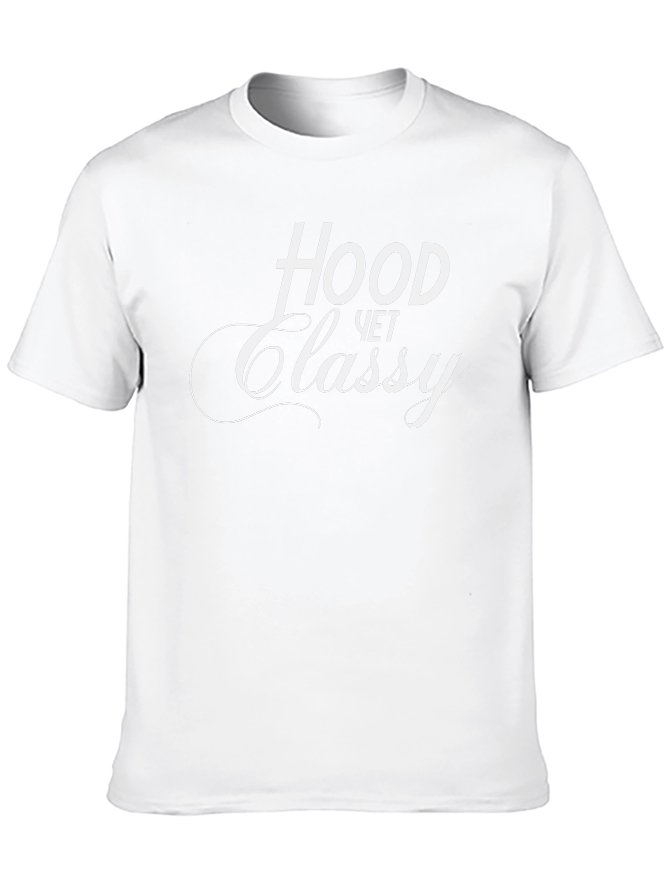 Hood Yet Classy Black Graphic Tee