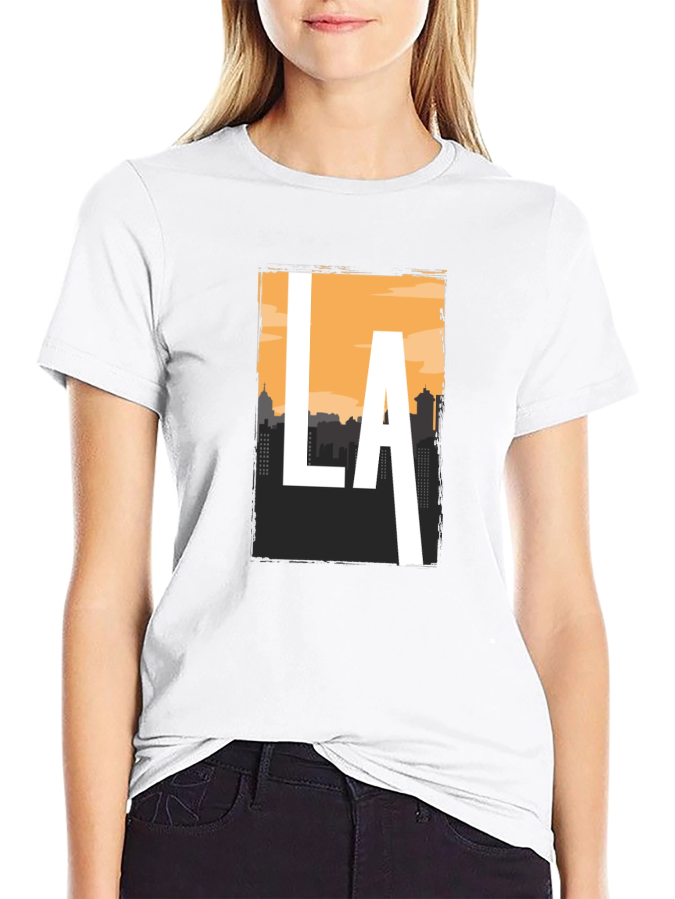 LA Skyline Graphic Tee - Stylish Cityscape T-Shirt