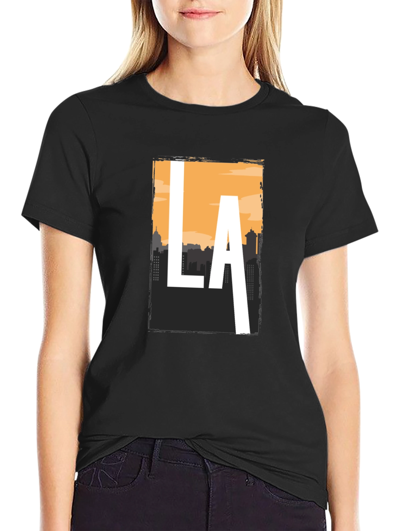 LA Skyline Graphic Tee - Stylish Cityscape T-Shirt