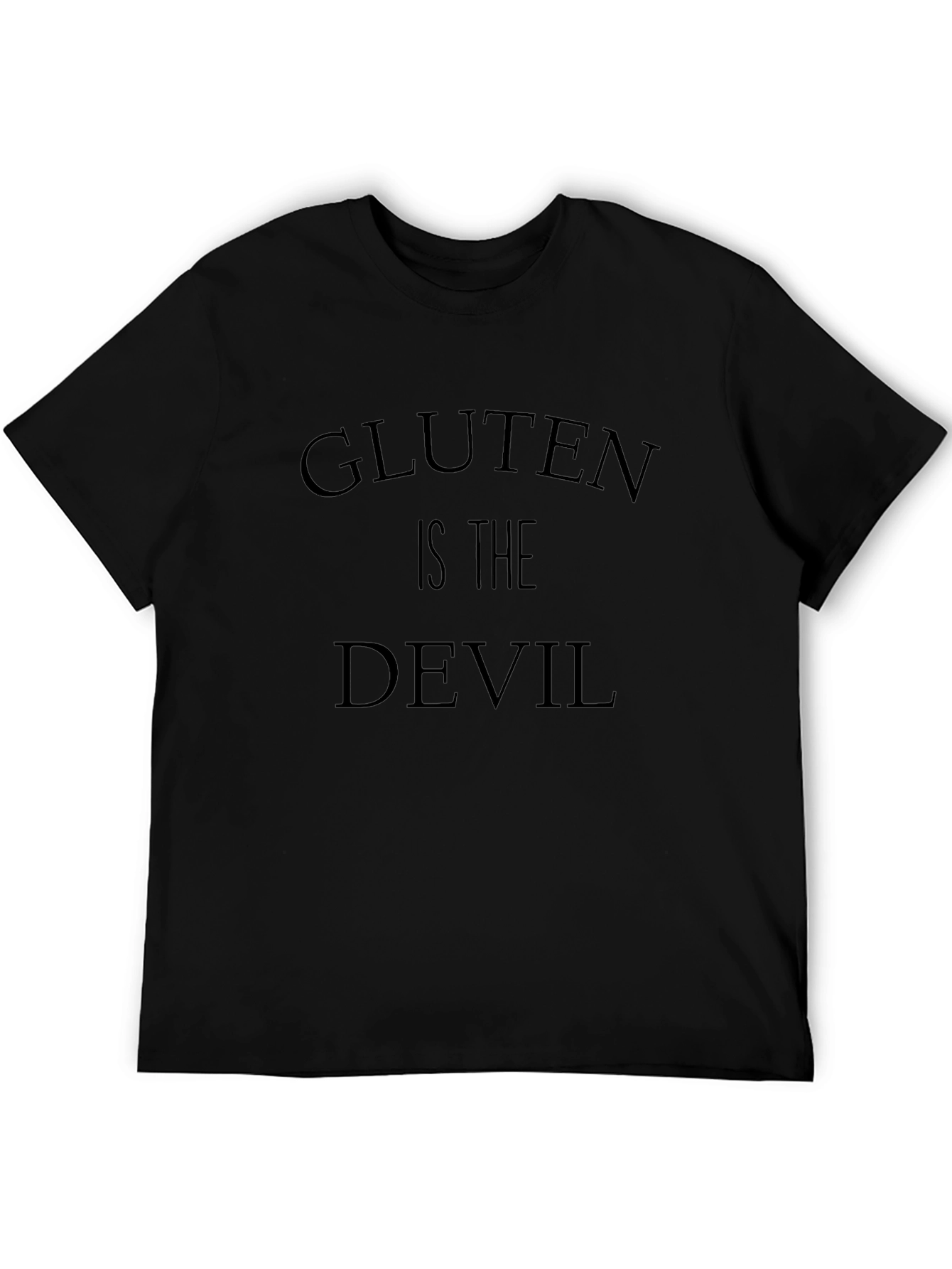 Gluten is the Devil Black T-Shirt