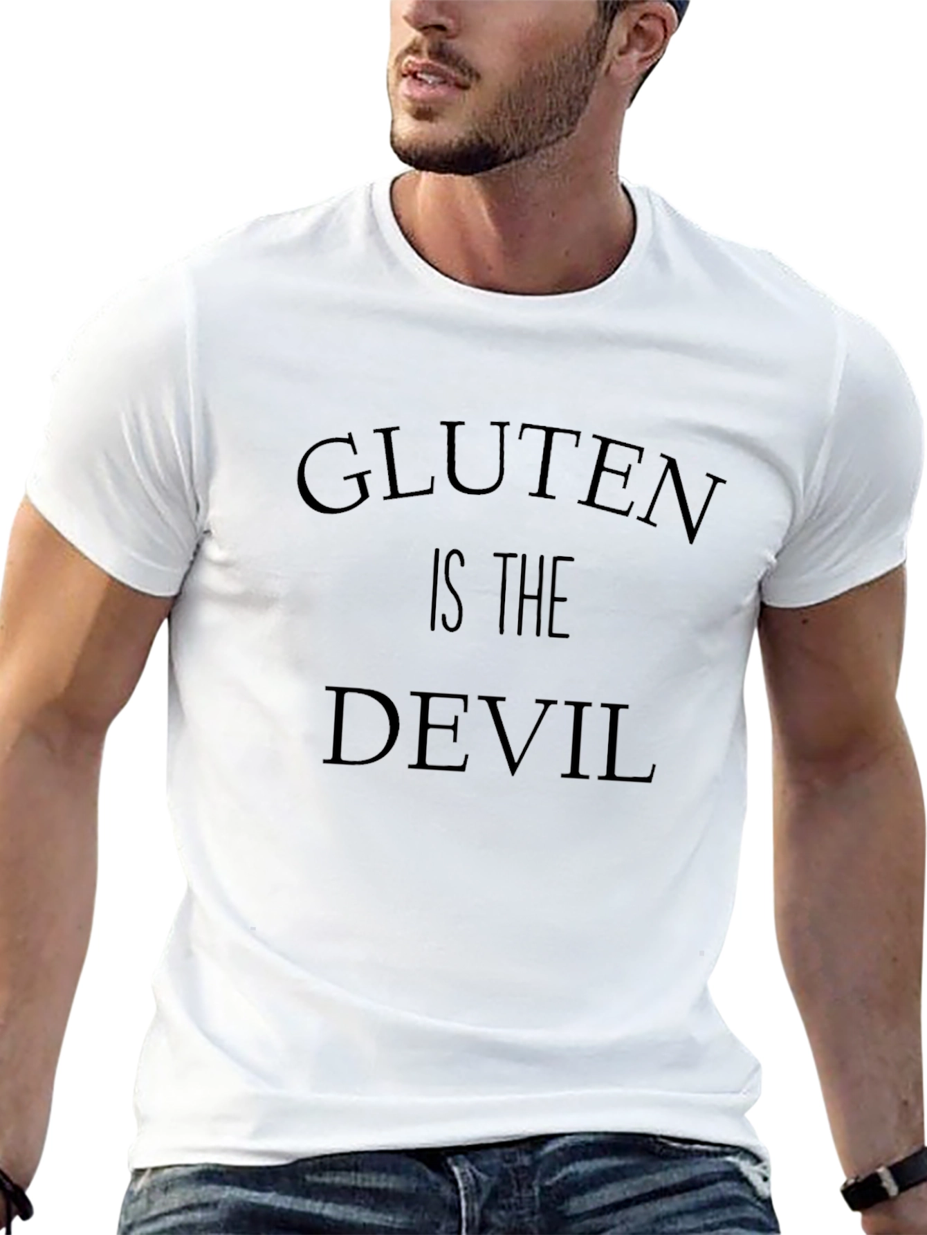Gluten is the Devil Black T-Shirt